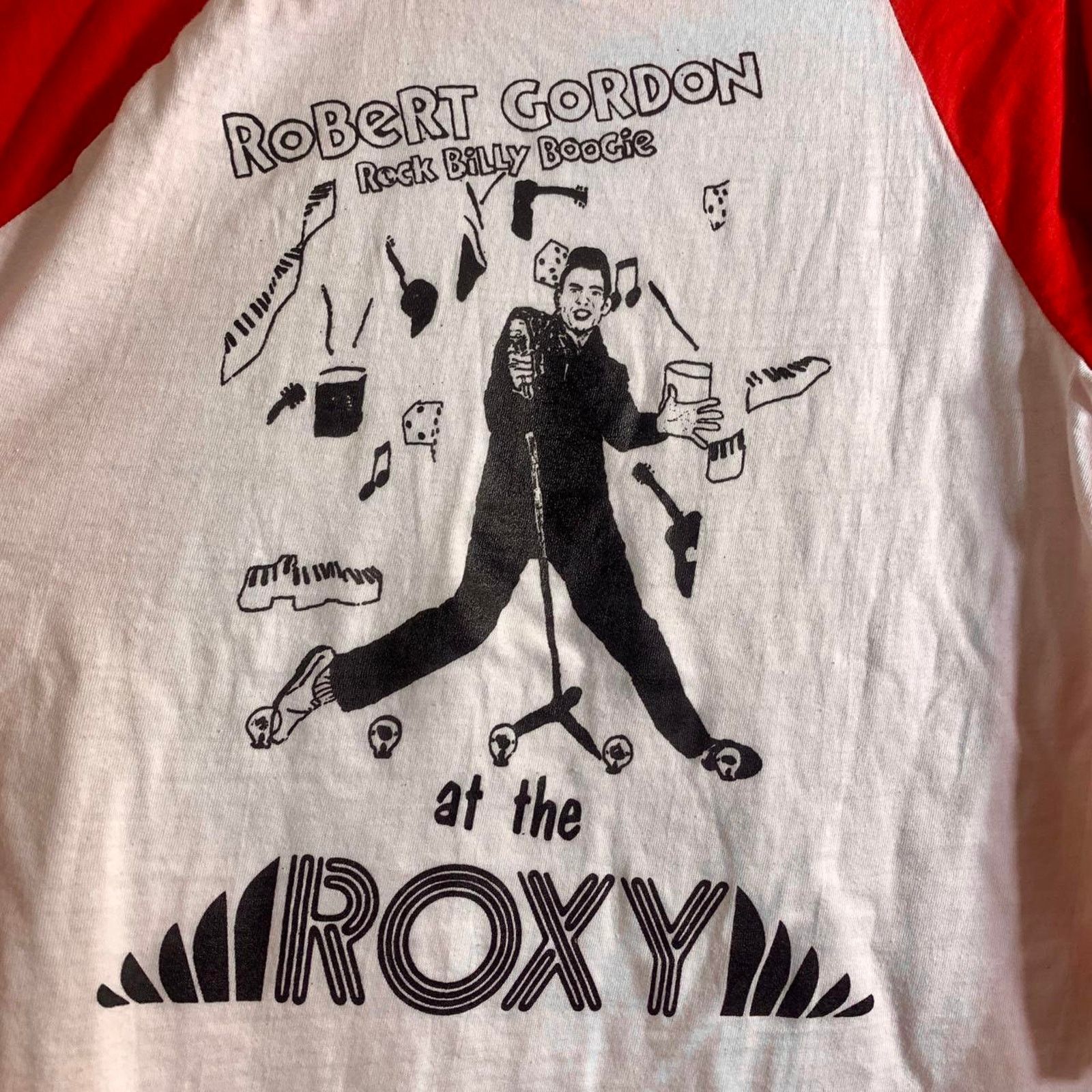 Vintage vintage 1978 ROBERT GORDON The Roxy 3/4 sleeve tee shirt XL Size US XL / EU 56 / 4 - 1 Thumbnail