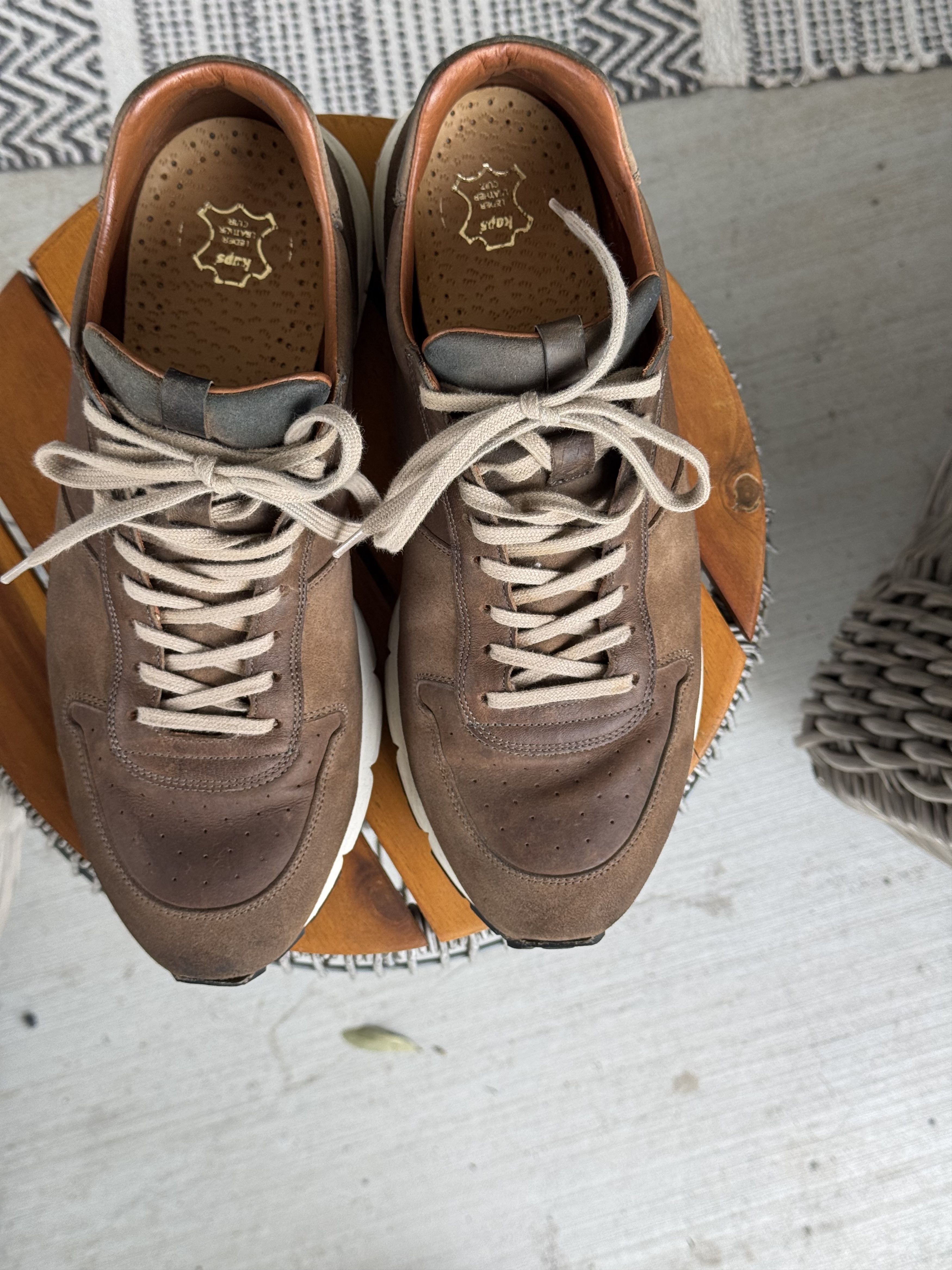Viberg Viberg Asphalto Washed Kangoroo Sneakers Size US 7.5 / EU 40-41 - 2 Thumbnail