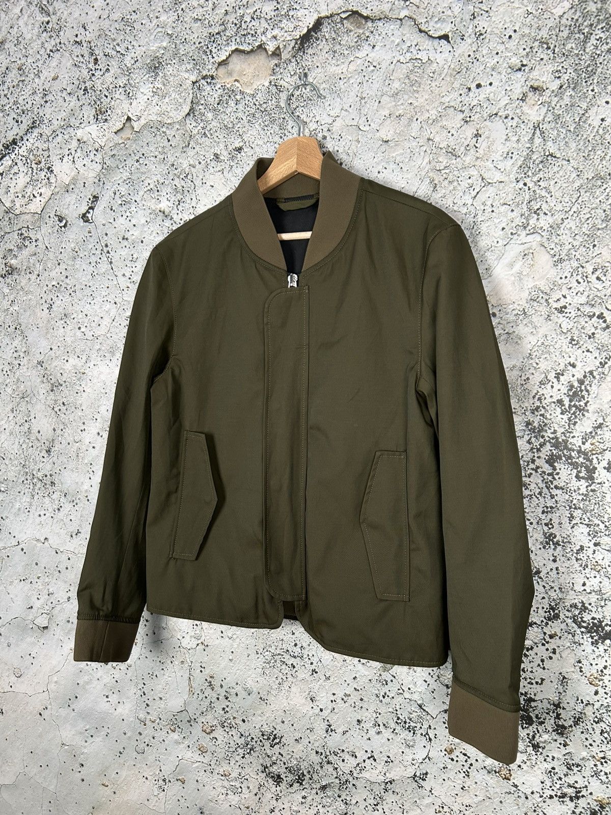 BILLTORNADE × Designer Billtornade Paris Minimalist Olive Bomber Jacket Designer Size US S / EU 44-46 / 1 - 2 Thumbnail