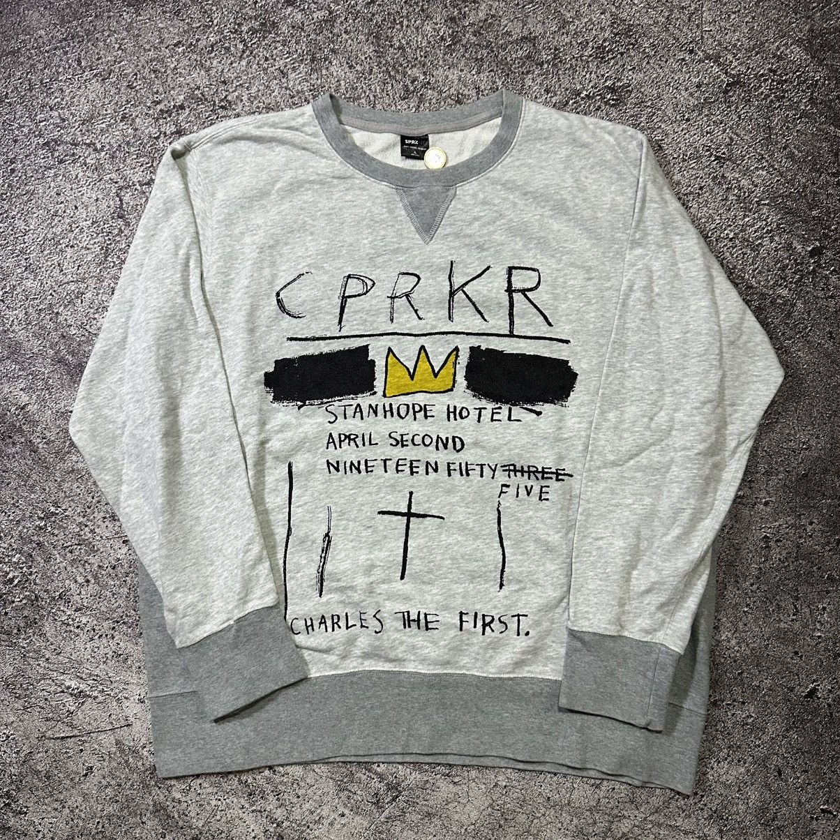 Jean-Michel Basquiat RARE JEAN MICHEL BASQUIAT SWEATSHIRT by SPRZNY Size US XL / EU 56 / 4 - 1 Thumbnail