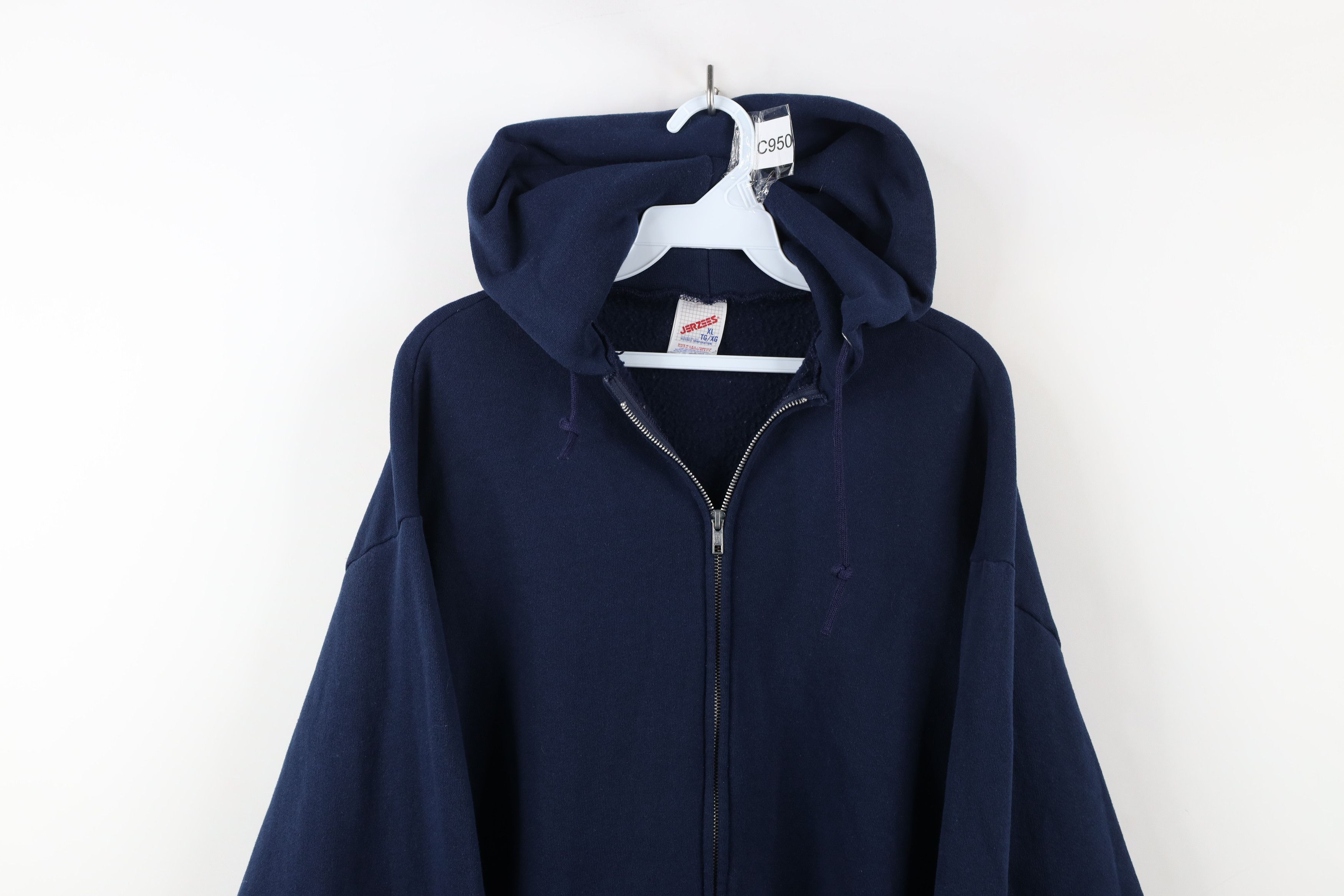 Vintage Vintage 90s Streetwear Heavy Full Zip Hoodie Sweatshirt USA Size US XL / EU 56 / 4 - 2 Thumbnail