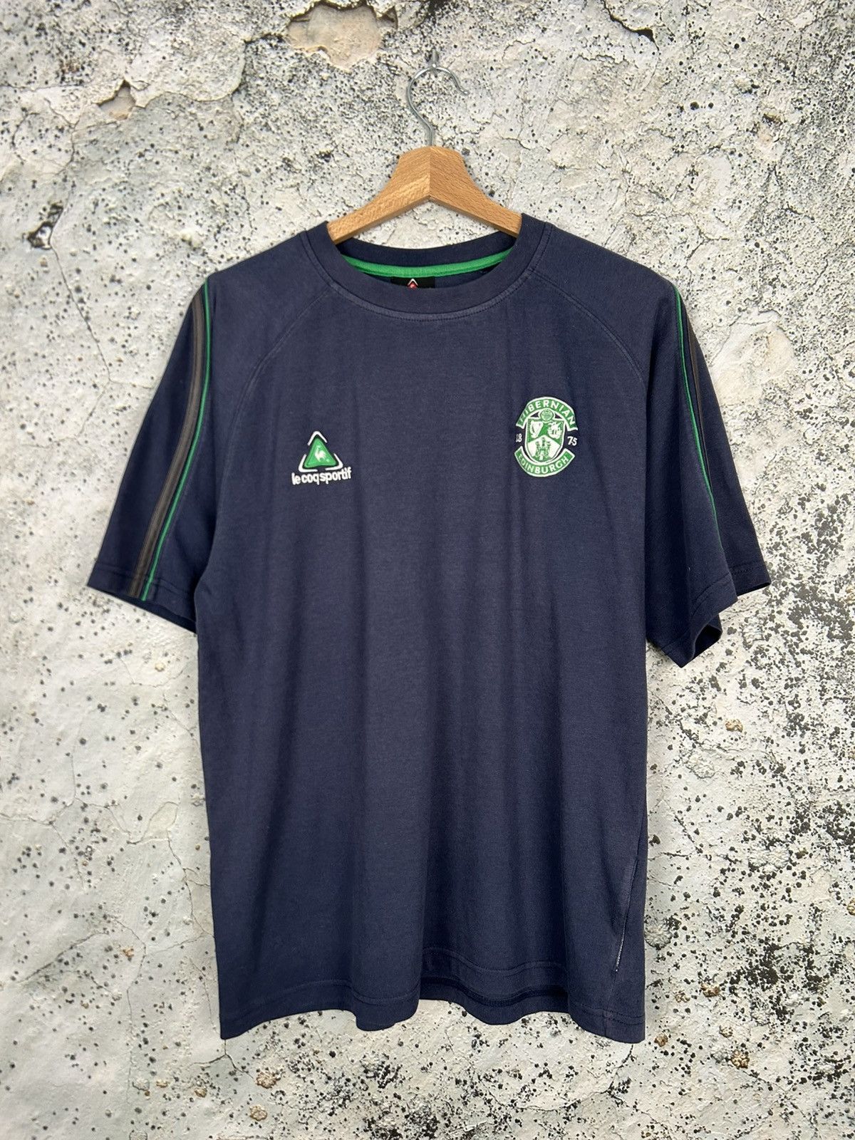 Le Coq Sportif Vintage Hibernian Edinburgh Le Coq Sportif Soccer Jersey Size US XL / EU 56 / 4 - 1 Thumbnail