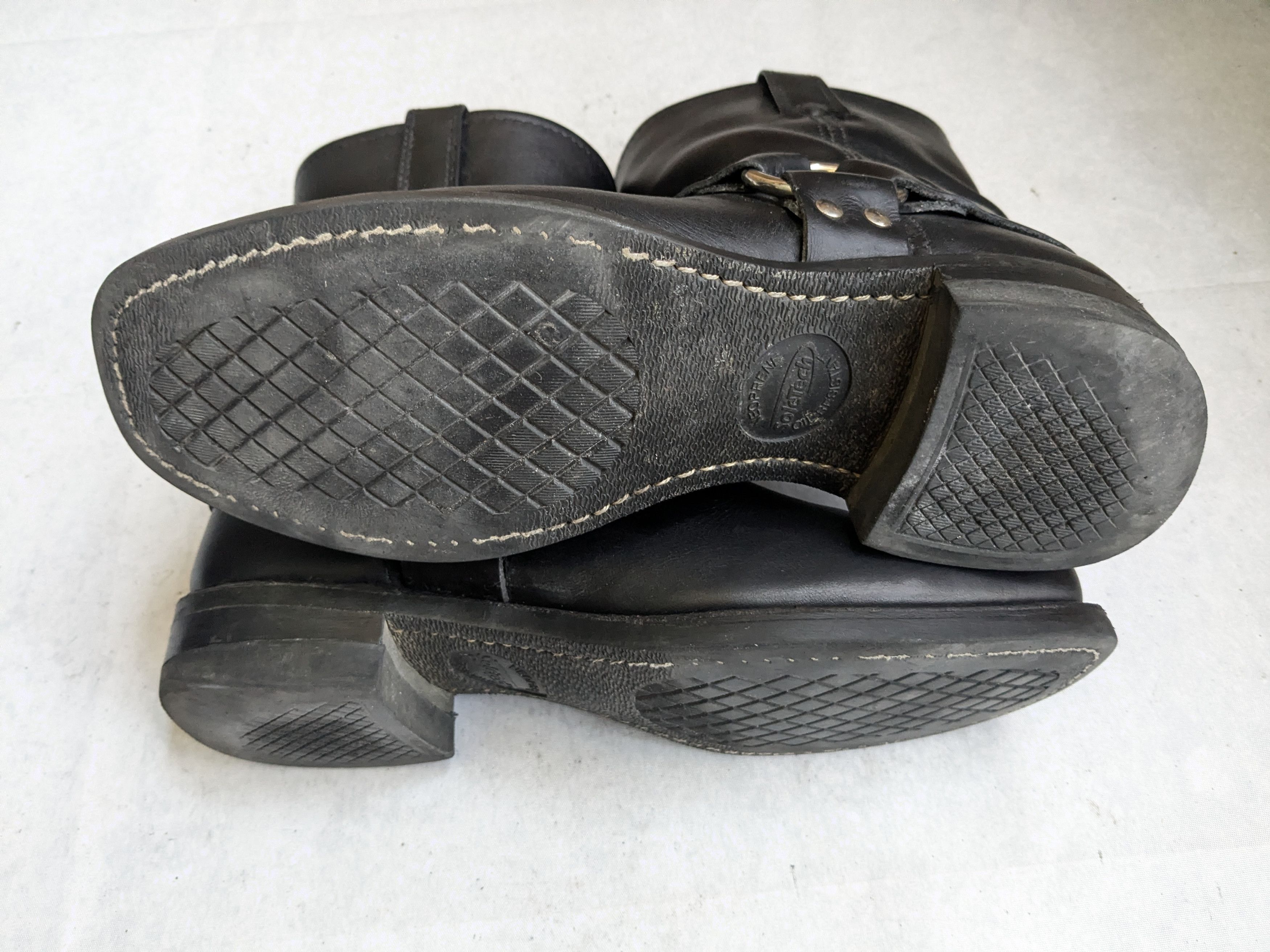 Frye Frye Harness Boots Black Leather 9.5 M Leather Buckle Size US 9.5 / EU 42-43 - 16 Thumbnail
