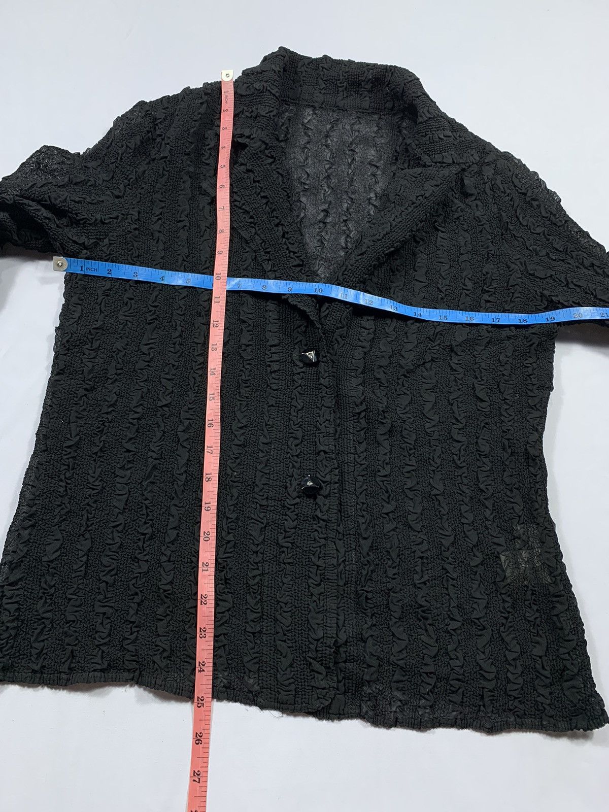 Issey Miyake Japanese Undefined Trasnparent Pleated shirt issey style Size M / US 6-8 / IT 42-44 - 7 Thumbnail