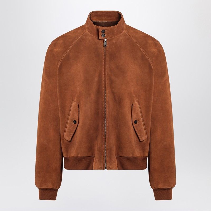 Prada Prada Camel-Coloured Suede Bomber Jacket Size US M / EU 48-50 / 2 - 1 Thumbnail