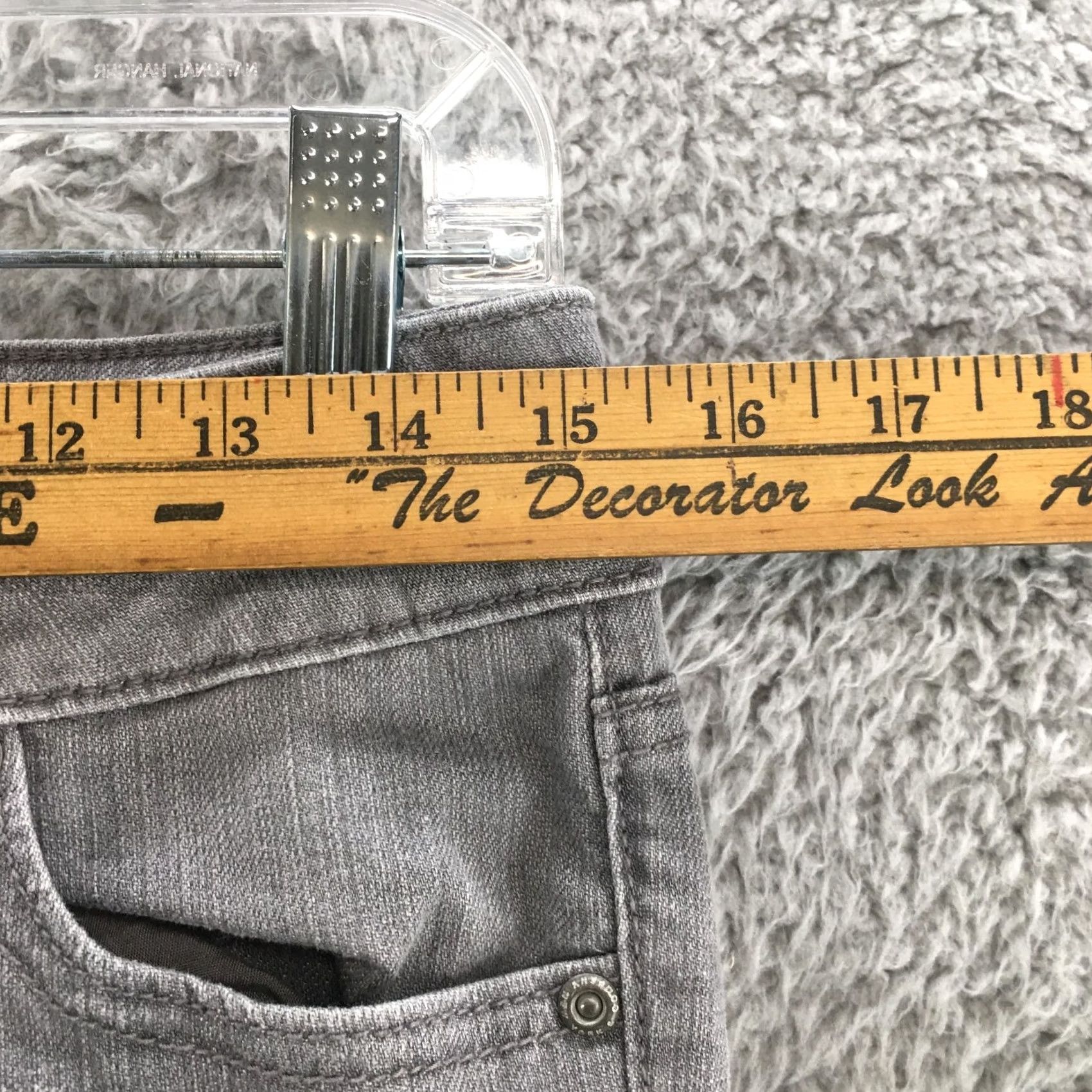 Vintage SOHO New York Gray Boyfriend Jeans Womens 2 Low Rise Distressed Zip Fly Button Size 26" / US 2 / IT 38 - 5 Thumbnail
