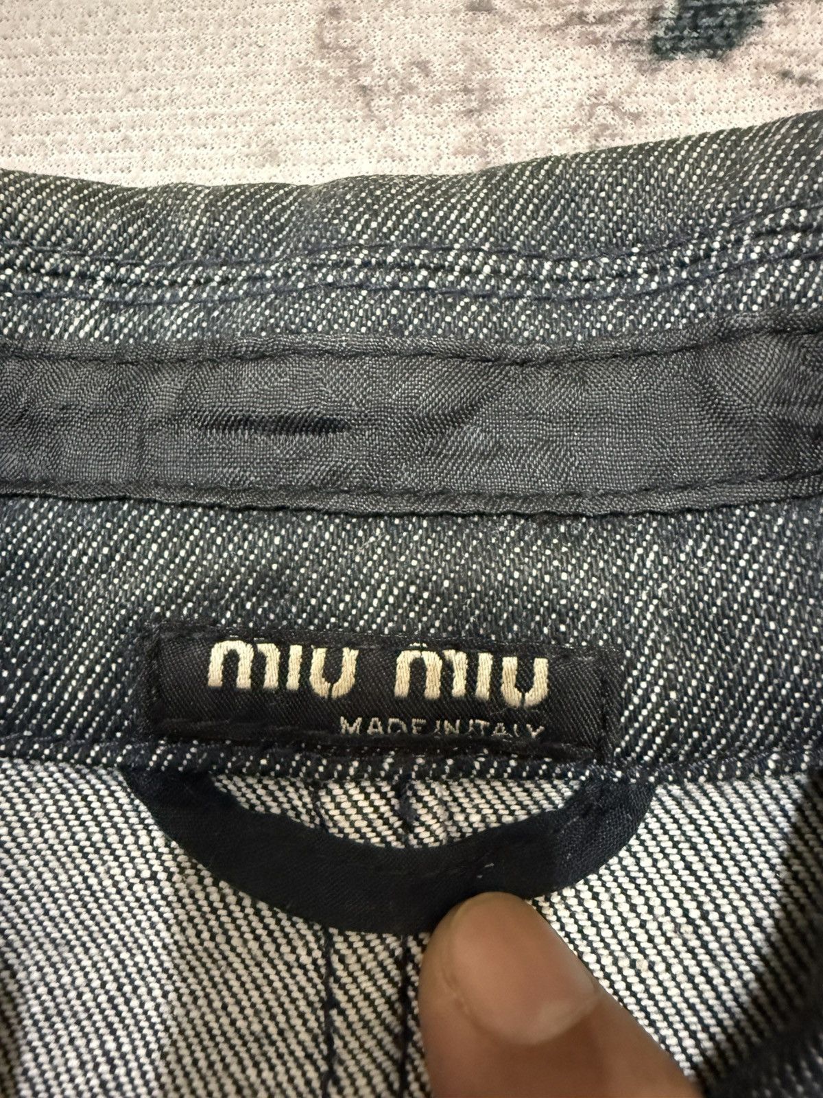 Miu Miu Vintage 00s Miumiu Denim Jacket Size US S / EU 44-46 / 1 - 7 Thumbnail