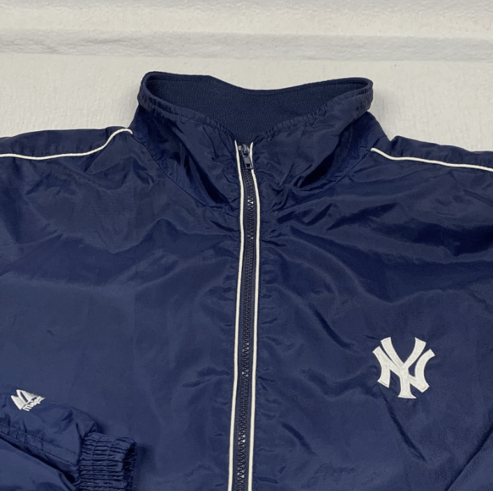Majestic Majestic NY Yankees Windbreaker Jacket Mens XXL Blue Size US XXL / EU 58 / 5 - 5 Thumbnail