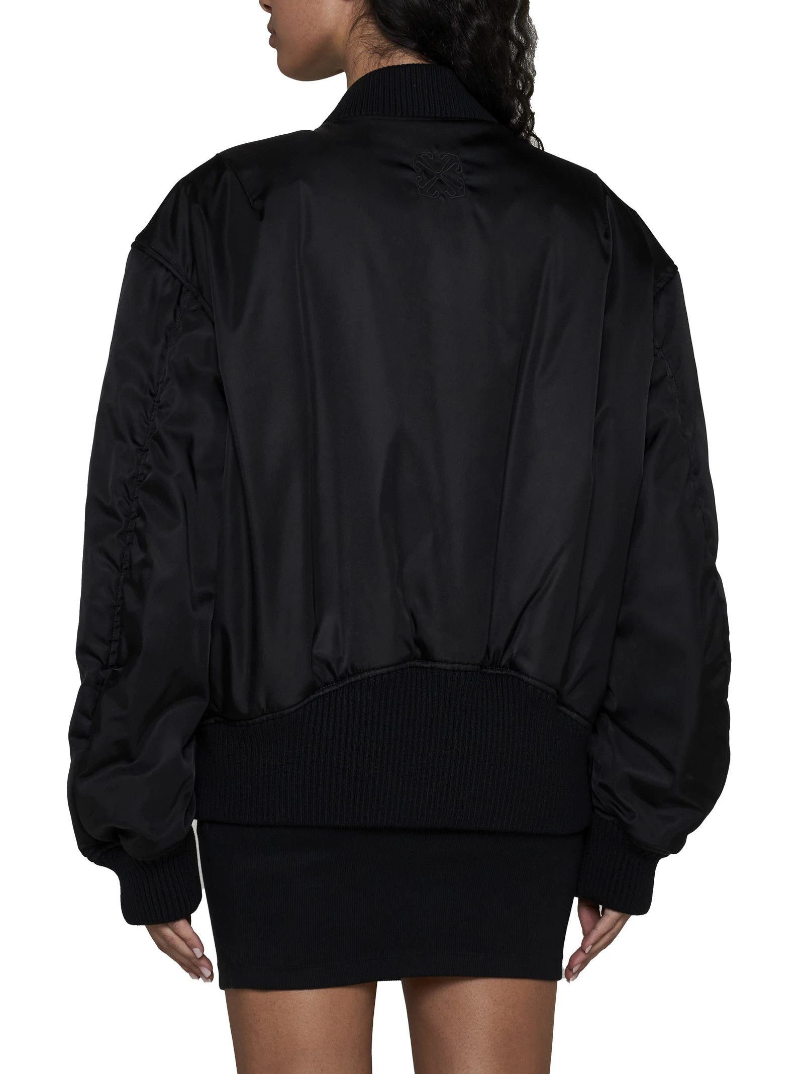 Off-White o1s22i1n0824 Nylon Twill Bomber Jacket in Black Size M / US 6-8 / IT 42-44 - 5 Thumbnail