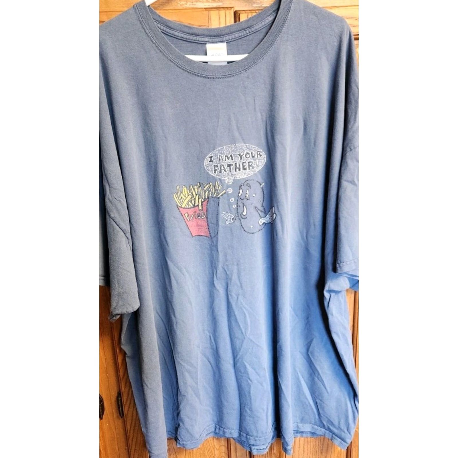 Gildan VINTAGE Gildan T-Shirt 5XL Potato Fries I Am Your Father Retro Animated Size US XXL / EU 58 / 5 - 5 Thumbnail