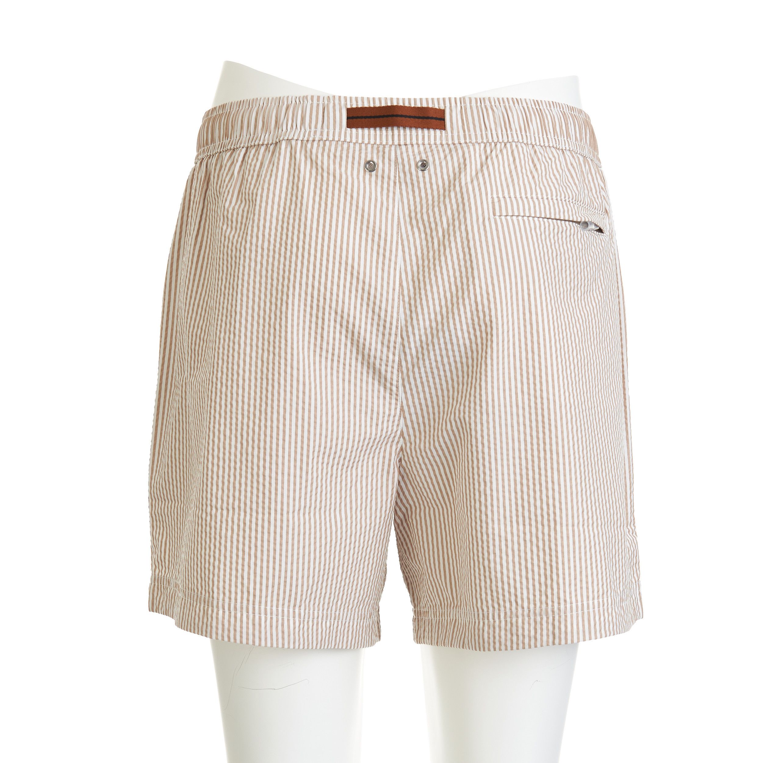 Ermenegildo Zegna Beige Striped Swim Trunks Size S Size US 28 / EU 44 - 6 Thumbnail