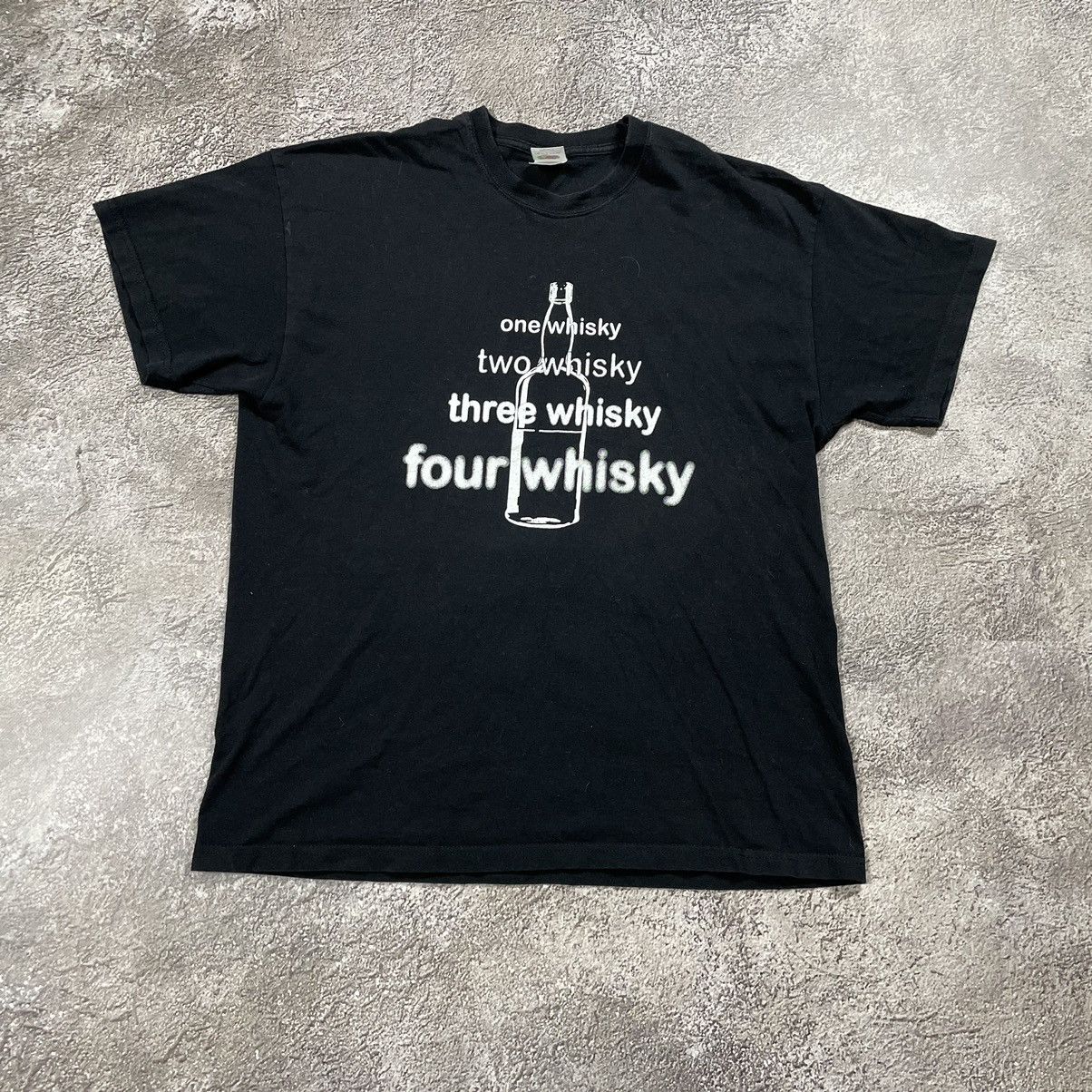 Vintage Vintage 90s One Whisky Two Whiskey Graphic Tee Grunge Slim L Size US L / EU 52-54 / 3 - 2 Thumbnail