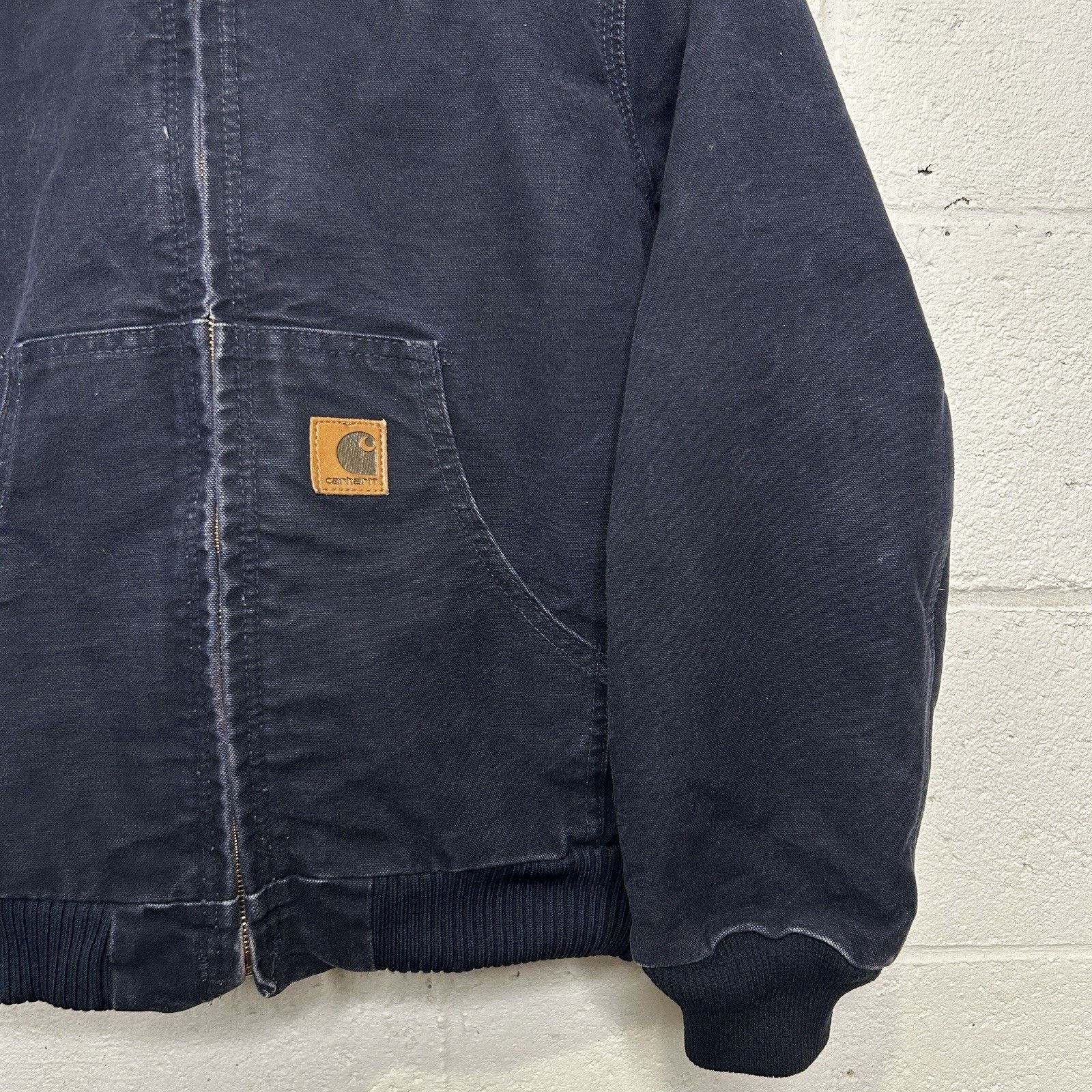 Carhartt Y2K Carhartt Hooded Sandstone Active Jacket “Midnight Blue” Size XS / US 0-2 / IT 36-38 - 3 Thumbnail
