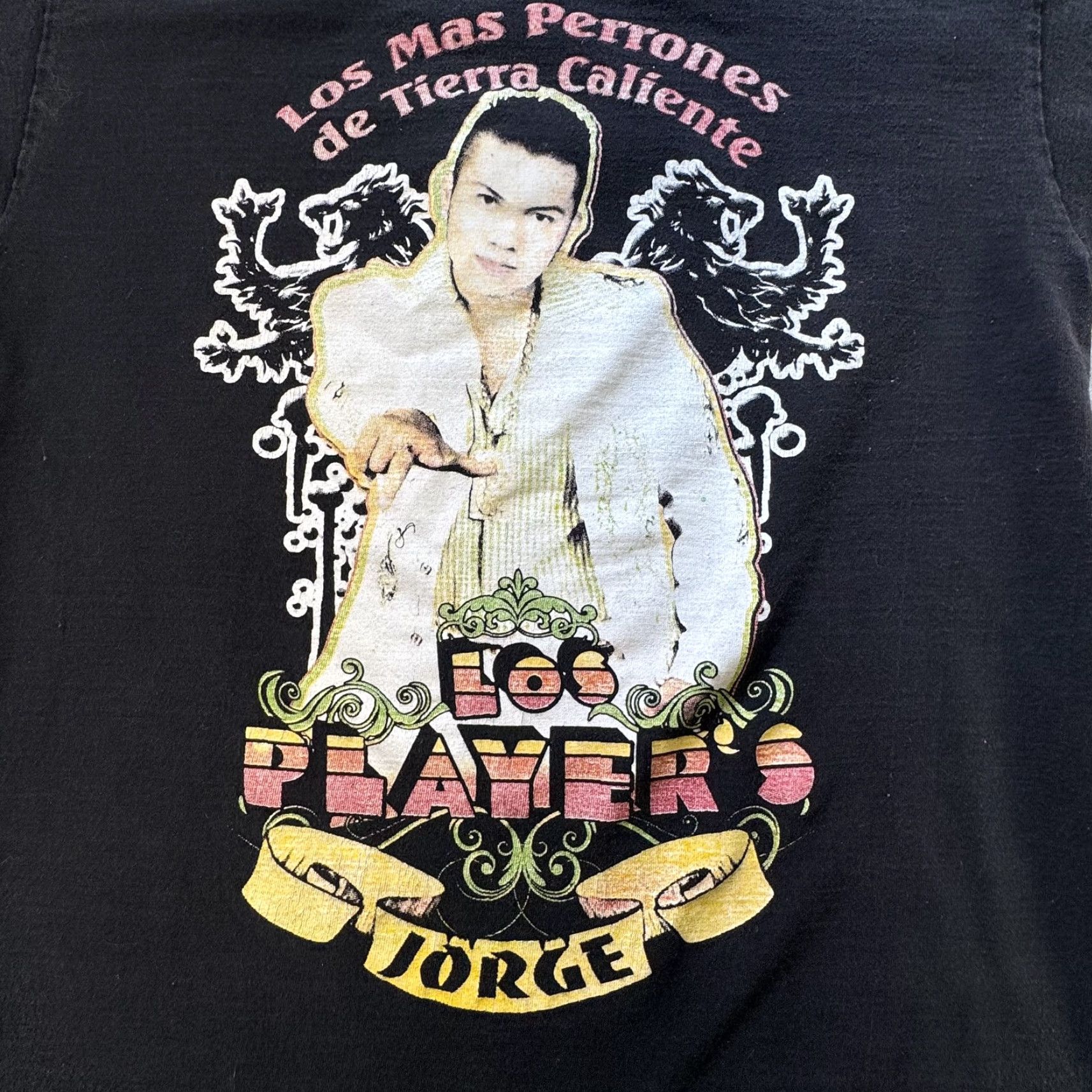 Vintage VINTAGE King Los Player's Shirt Mens Large Black 2000s Band Tee Mens Large Graphic Print Twoteam Back print Size US L / EU 52-54 / 3 - 2 Thumbnail