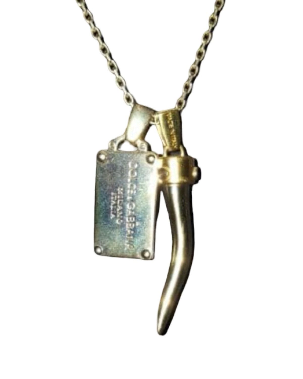 Dolce & Gabbana Dolce & Gabbana Corno Double Charm Necklace Size ONE SIZE - 1 Preview