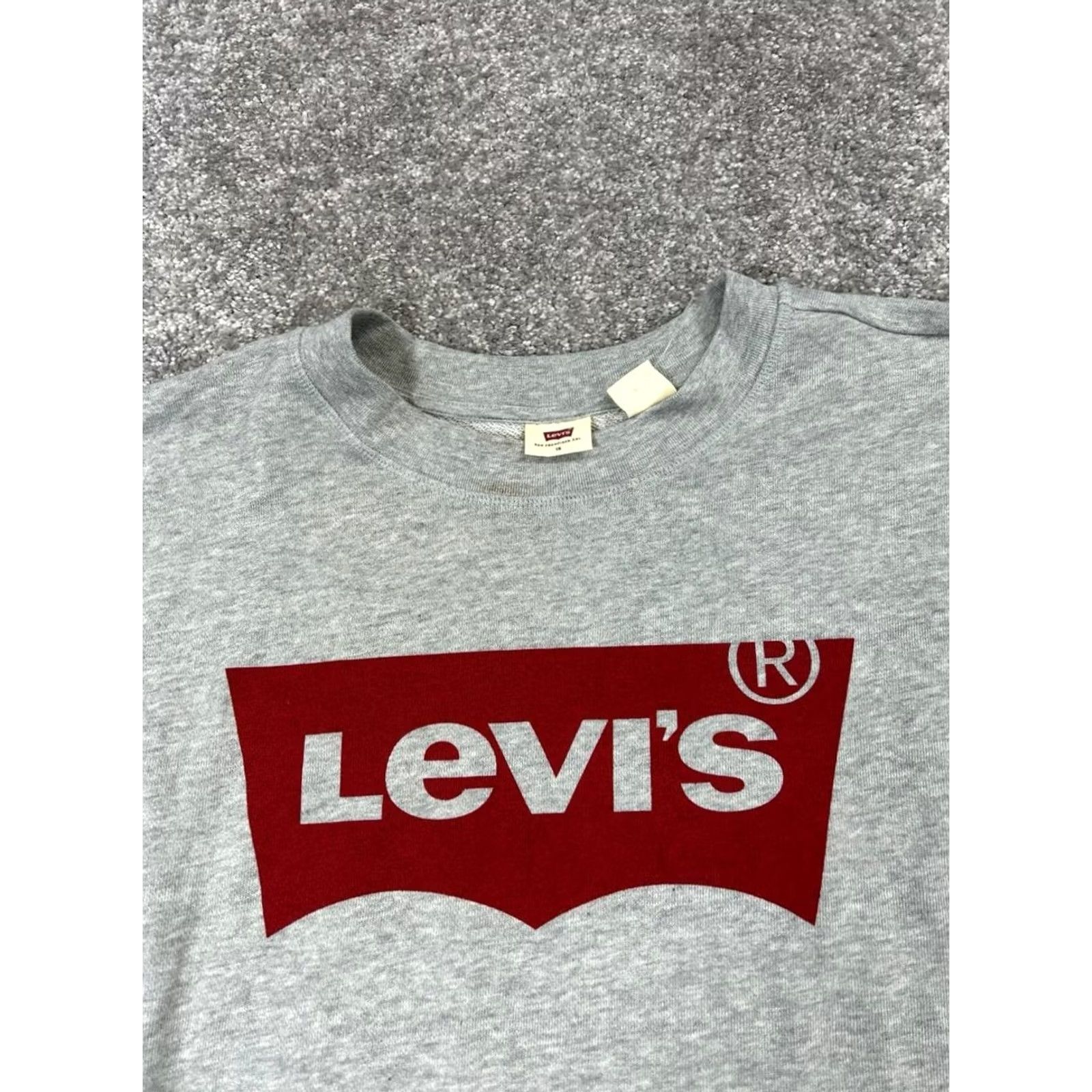 Levi's Levi's Sweatshirt Womens 1X Gray Cotton Blend Pullover Size XL / US 12-14 / IT 48-50 - 2 Thumbnail