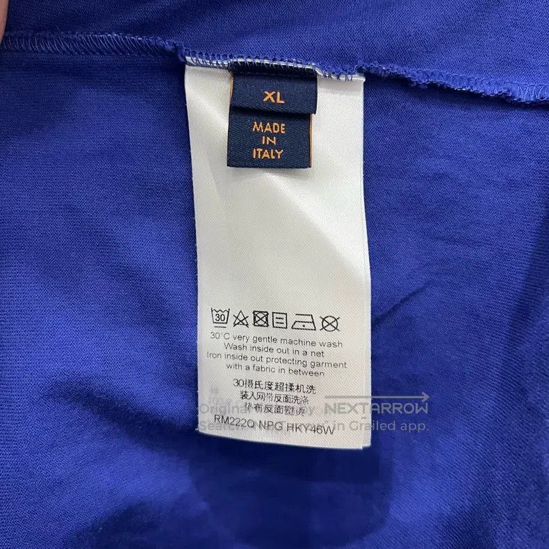 Louis Vuitton Louis Vuitton Blue full-print dark grain gradient short sl Size US XL / EU 56 / 4 - 6 Thumbnail