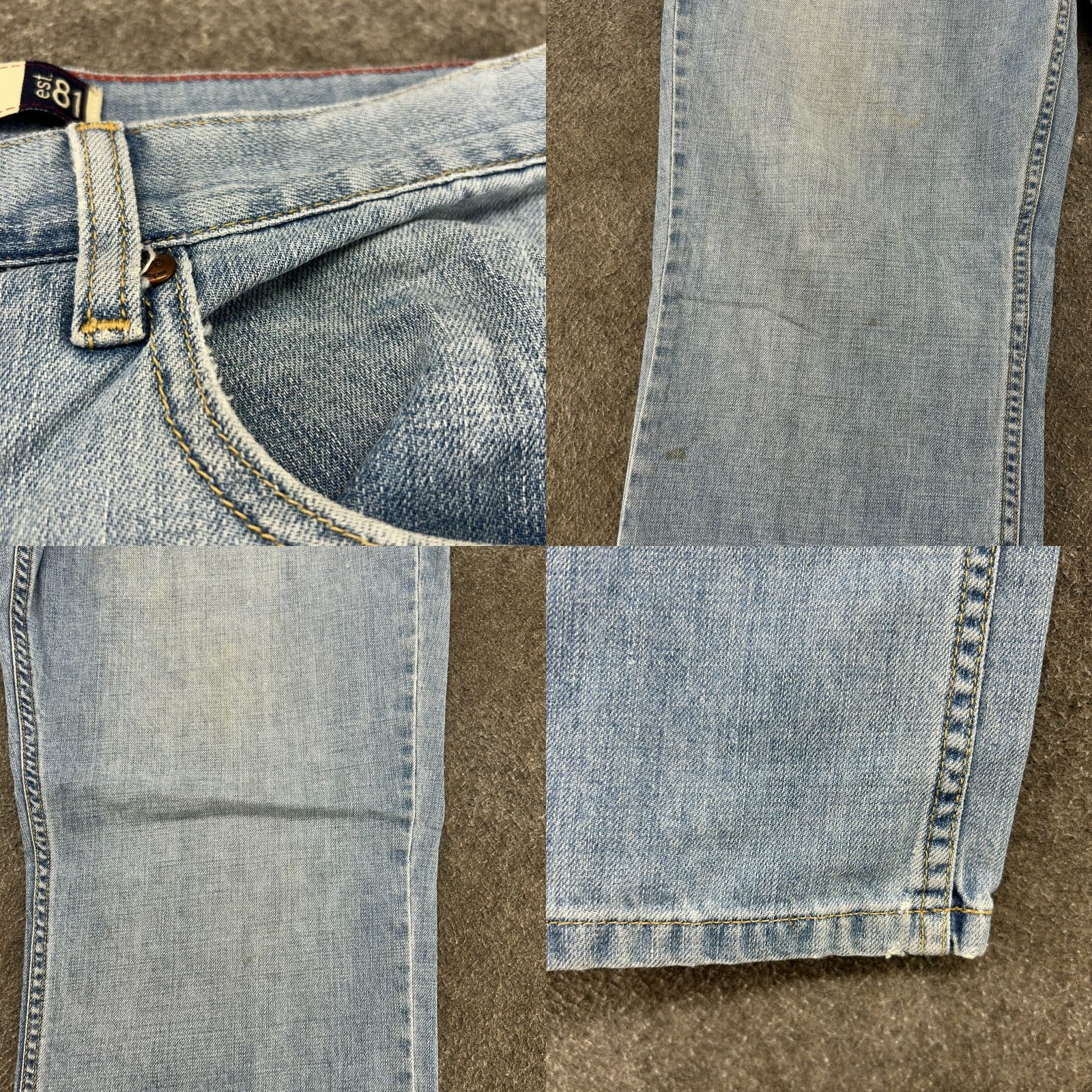 Anchor Blue VINTAGE Anchor Blue Jeans Mens 33x30 Blue Jeans Relaxed 90s Grunge Light Wash Cotton Denim Baggy 5-Pocket Design, 30 In Inseam Mens, Regular, Blue Size US 33 - 8 Thumbnail