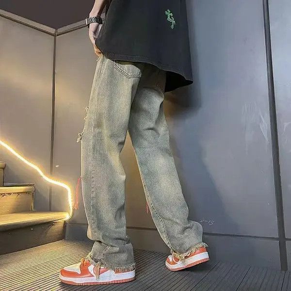 VIBE High Street Vintage Ripped Workwear Loose Jeans Size US 30 / EU 46 - 2 Thumbnail