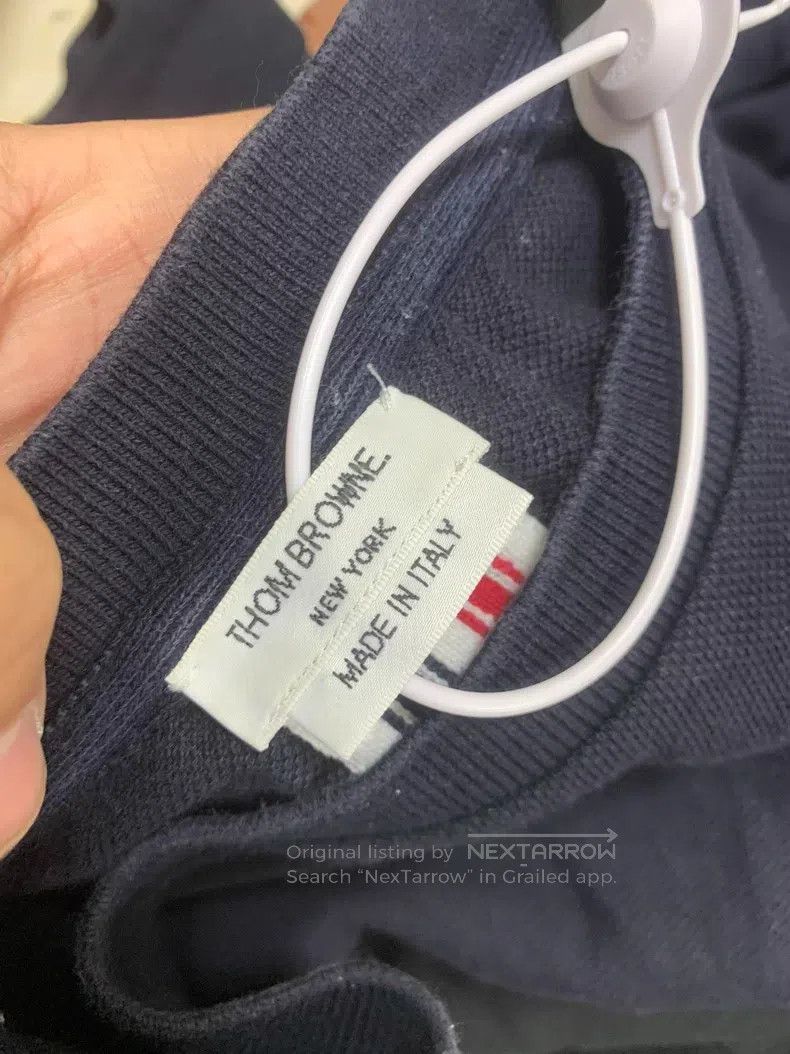 Thom Browne Thom Browne Classic Back Stripe Short Sleeve, Comfortable Size US L / EU 52-54 / 3 - 3 Thumbnail