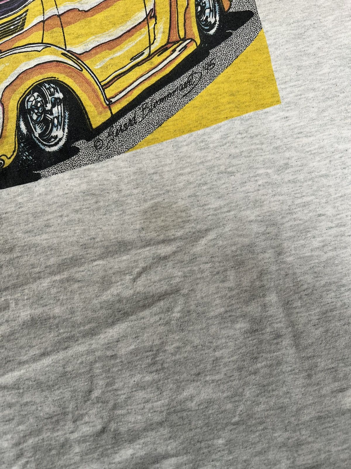 Vintage Vintage 90s Single Stitch Car T shirt Size US XXL / EU 58 / 5 - 4 Thumbnail