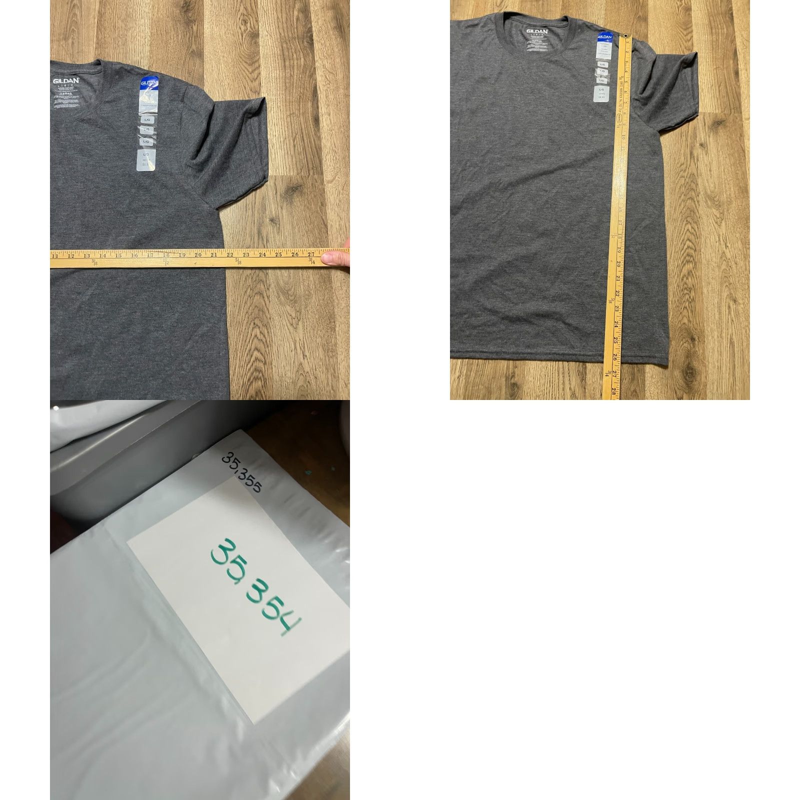 Gildan Gildan Shirt Men's Large Gray Crew Neck Tri Blend NWT Size L / US 10 / IT 46 - 8 Thumbnail