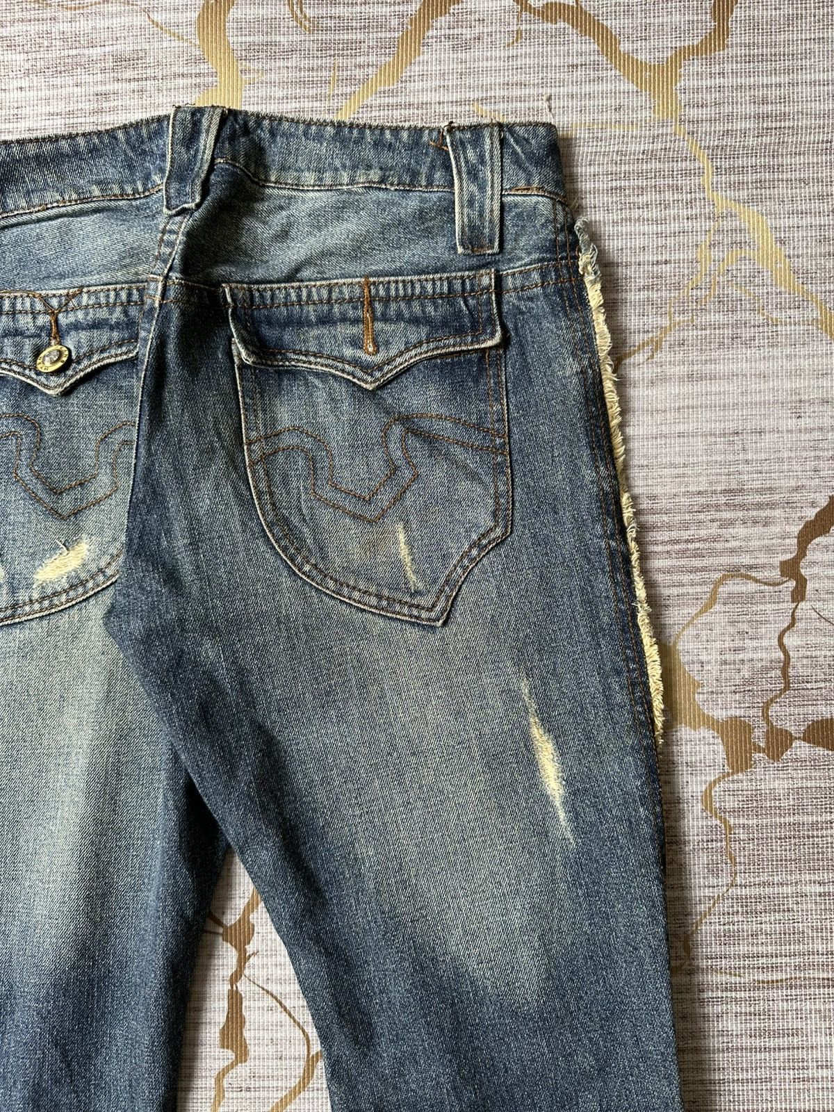 Japanese Brand FLARE Philodox Distressed Design Denim Size US 30 / EU 46 - 16 Thumbnail