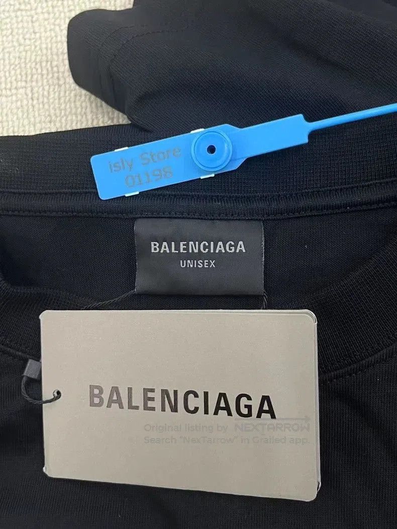 Balenciaga Balenciaga Men's Logo Print Short Sleeve T. Size US L / EU 52-54 / 3 - 5 Thumbnail