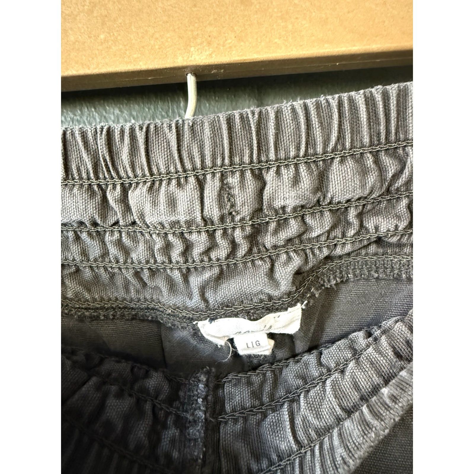 Vintage Aerie Womens Gray Wide Leg Pants Drawstring Size L Size 36" / US 14 / IT 50 - 3 Thumbnail
