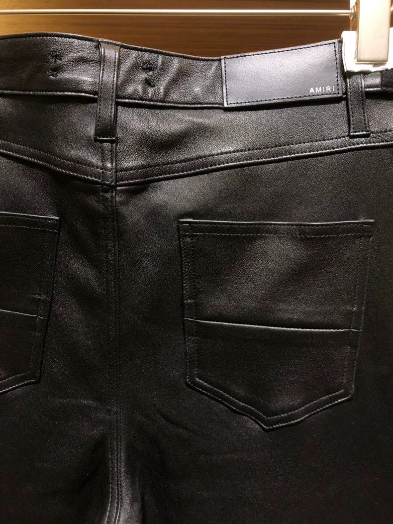 Amiri Amiri Black jeans with leather holes 2501-Nextarrow Size US 27 - 3 Thumbnail