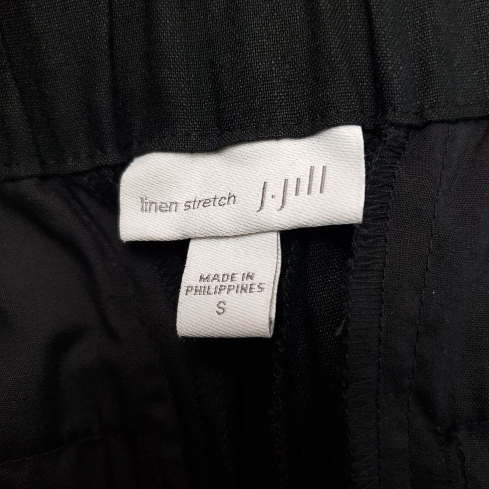 J. Jill J Jill Pants Womens Linen Stretch Pull On Size S Black Mid Rise Cuffed Size 28" / US 6 / IT 42 - 7 Thumbnail
