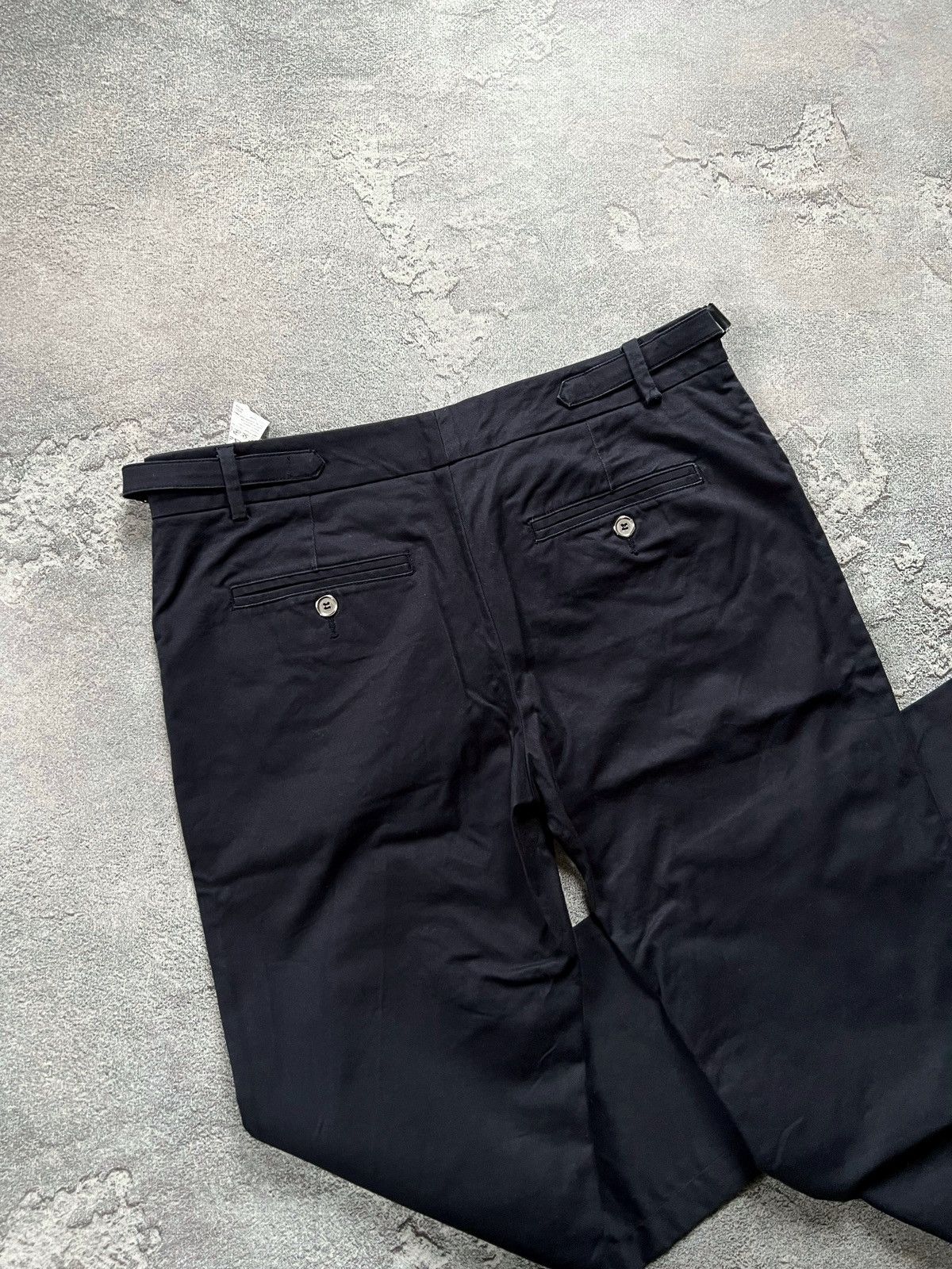 Dolce & Gabbana Dolce & Gabbana Navy Slim Straight Fit Dress Pants Size 42 Size 28" / US 6 / IT 42 - 4 Thumbnail