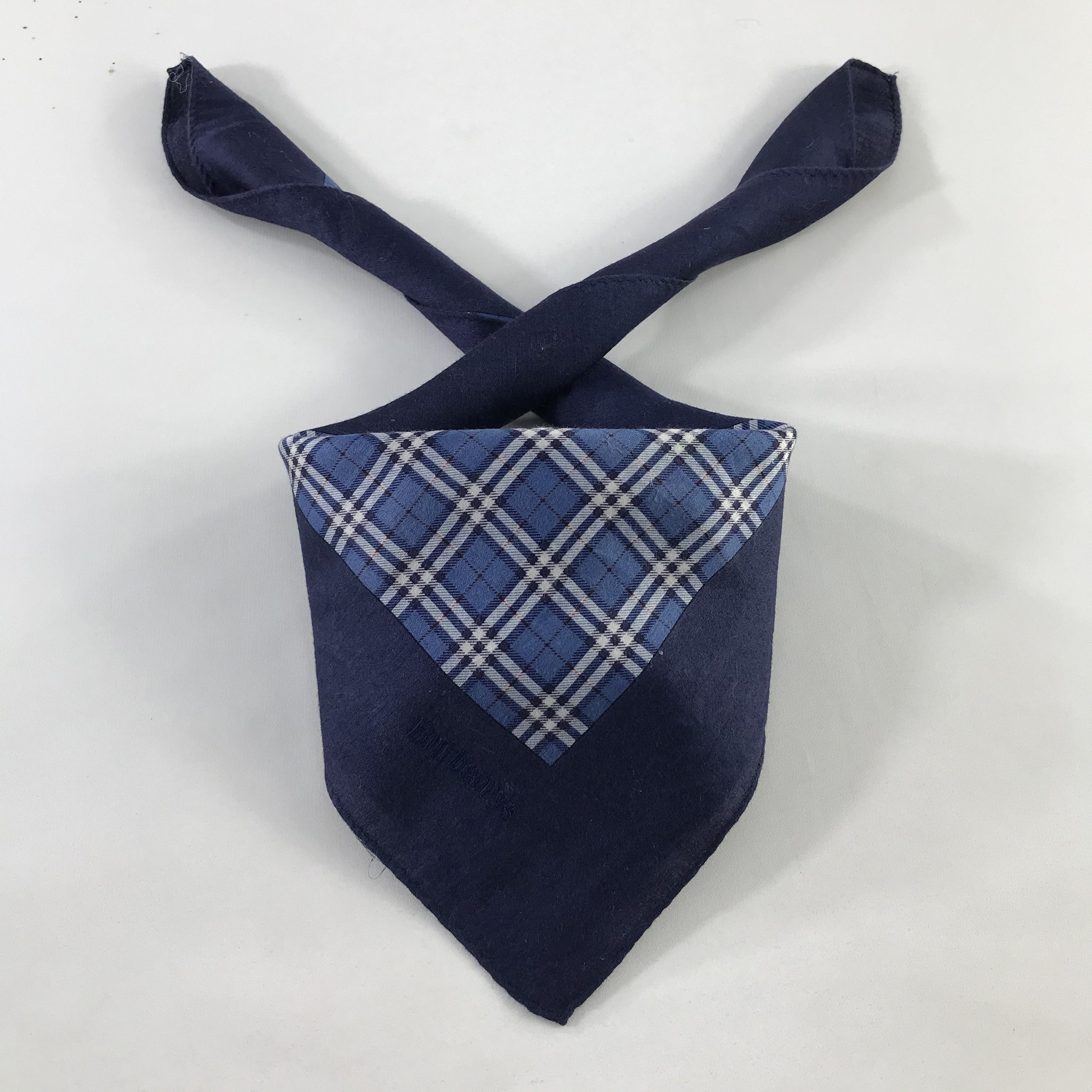 Burberry × Vintage Burberry Bandana / Handkerchief / Neckerchief - S1137 Size ONE SIZE - 3 Thumbnail