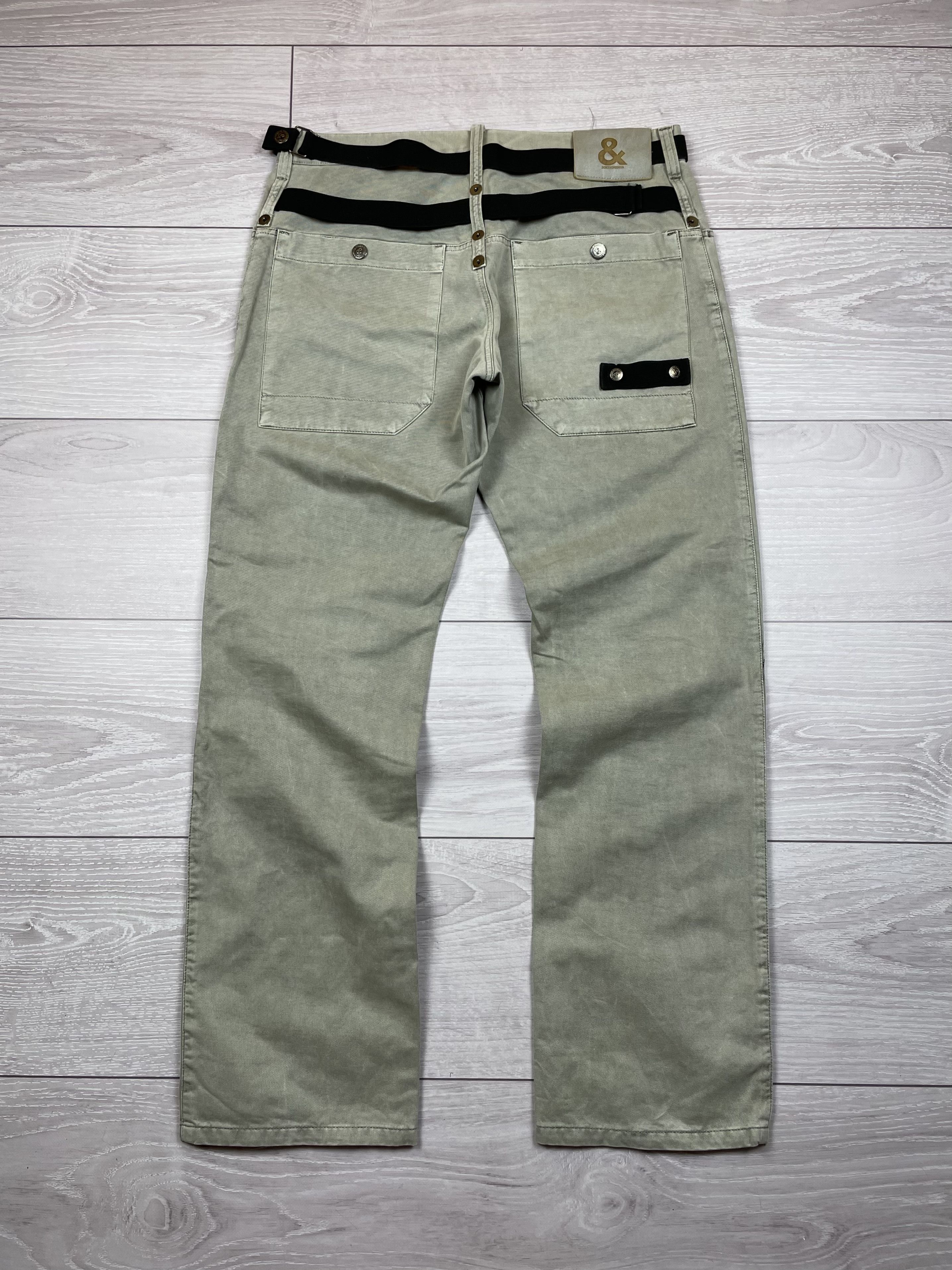 image of Dolce Gabbana Dolce&gabbana Avantgarde Y2K Pocket Pants in Beige, Men's (Size 34)