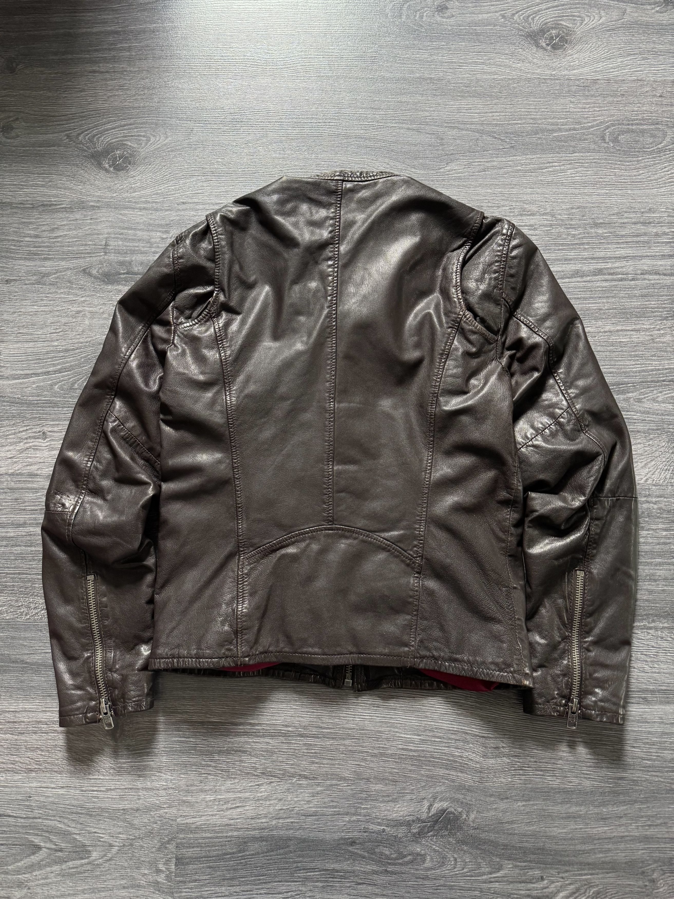G-Star × Superdry × Vintage Vintage Superdry Japan Biker Racing Leather Jacket Size US M / EU 48-50 / 2 - 2 Thumbnail