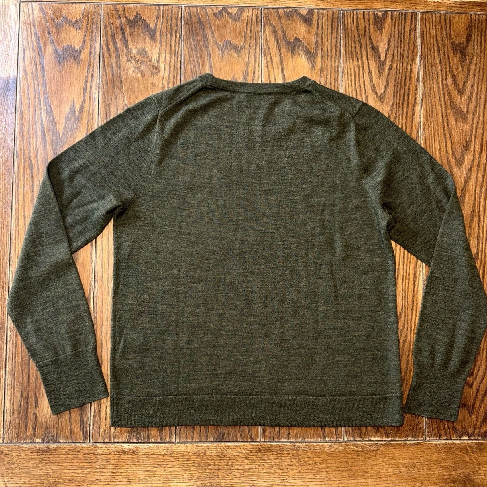 J.Crew J.CREW Sweater Large Green Crewneck Merino Wool Pullover AM146 Womens Pullover Classic Preppy Colorful Size L / US 10 / IT 46 - 3 Thumbnail