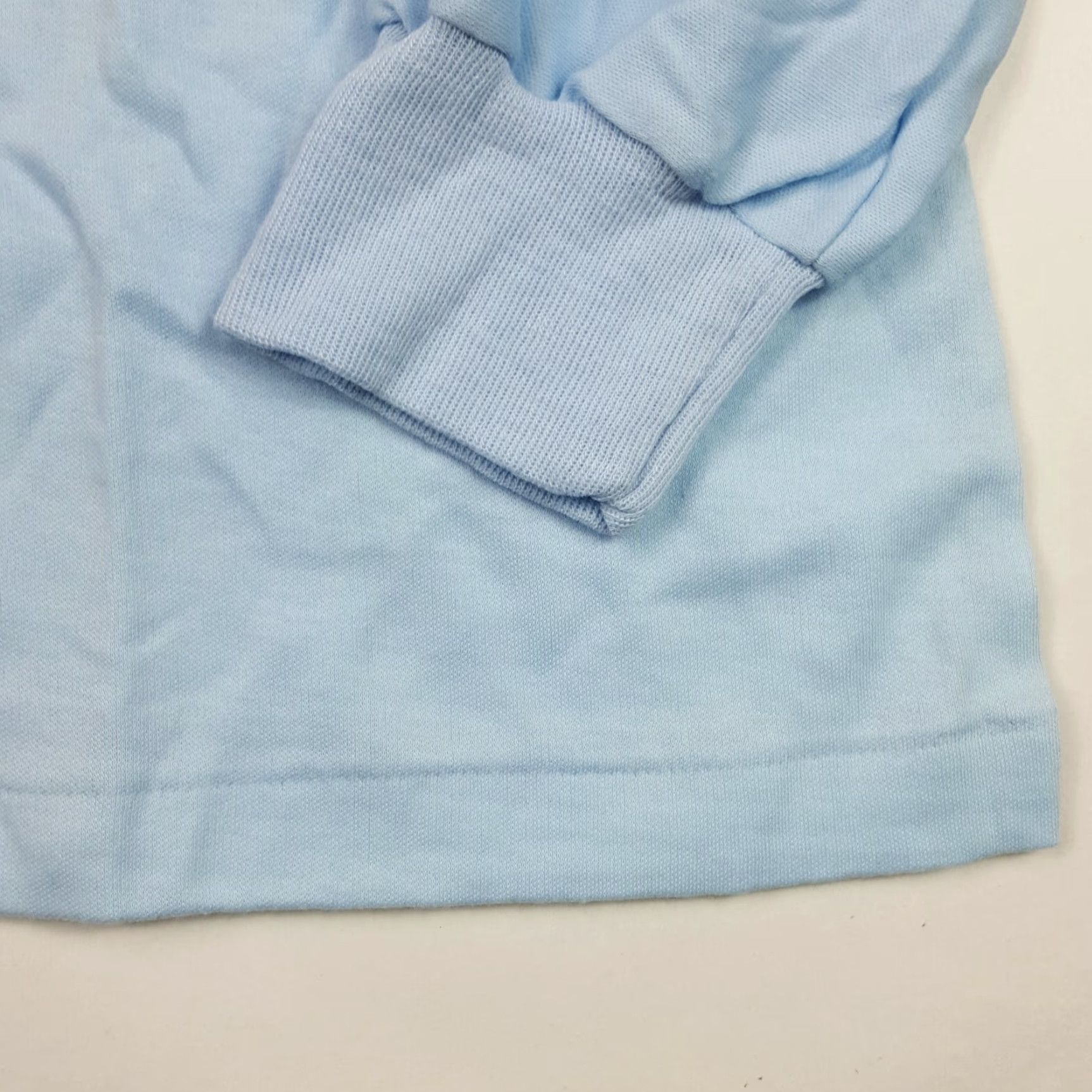Vintage VINTAGE Vecci T-Shirt Shirt Mens XL Mock Neck Long Sleeve Sky Blue 80s Retro USA Made Graphic Print All Seasons Blue Size US XL / EU 56 / 4 - 3 Thumbnail