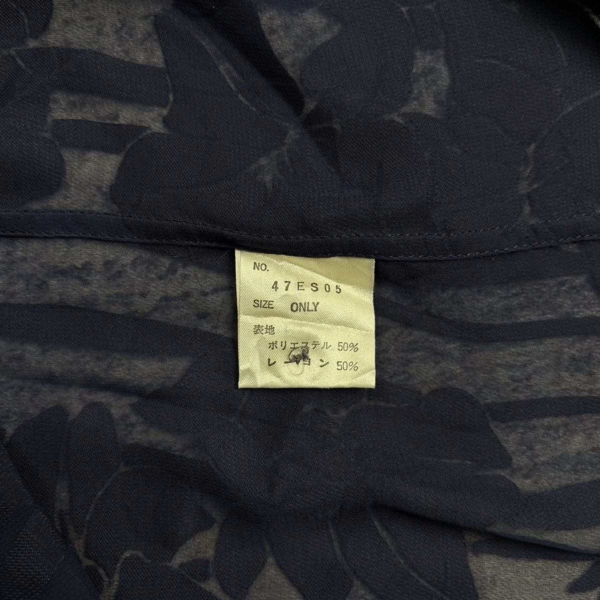 Bajra Archive Bajra - Jacquard Floral Mesh Button Shirt Size US M / EU 48-50 / 2 - 6 Thumbnail