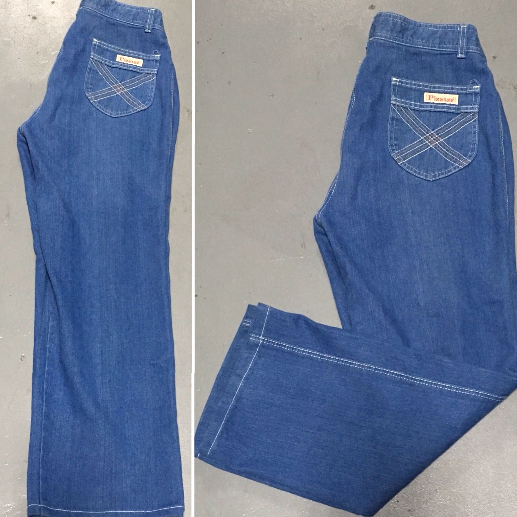 Vintage VINTAGE Pizzazz New York Paris Jeans High Waist 70s 80s 31 Waist Talon 42 Zipper Denim Blue 1980s Mens Size 24" / US 00 / IT 34 - 5 Thumbnail