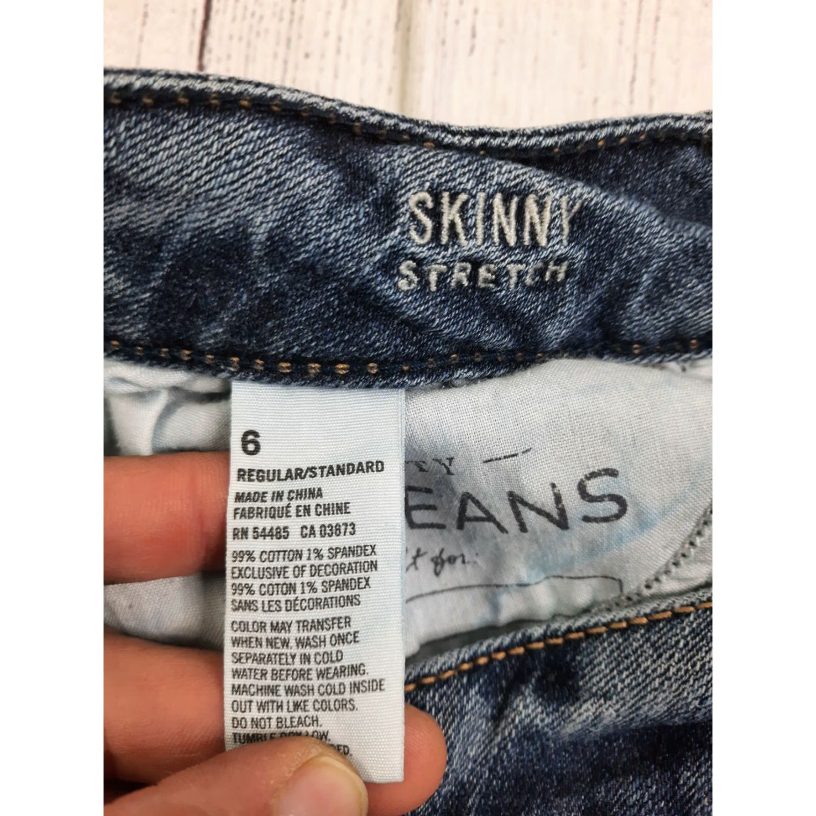 American Eagle Outfitters VINTAGE American Eagle Outfitters AE Skinny Stretch Denim Jeans Jegging Women's 6 28x28 Blue XS? Size 28" / US 6 / IT 42 - 3 Thumbnail