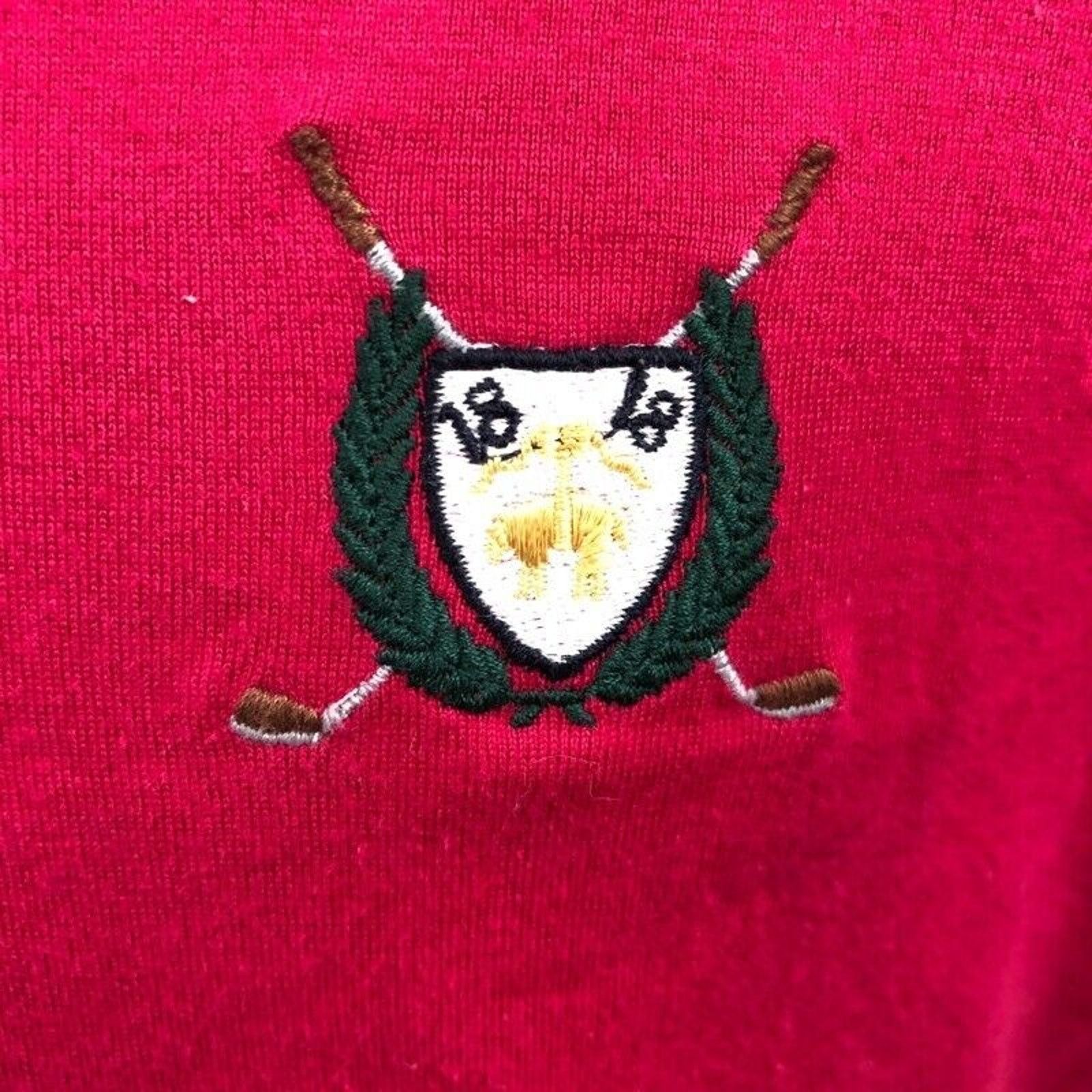 Brooks Brothers Brooks Brothers Country Club Golf Polo Shirt Vintage Pink L Size US L / EU 52-54 / 3 - 3 Thumbnail