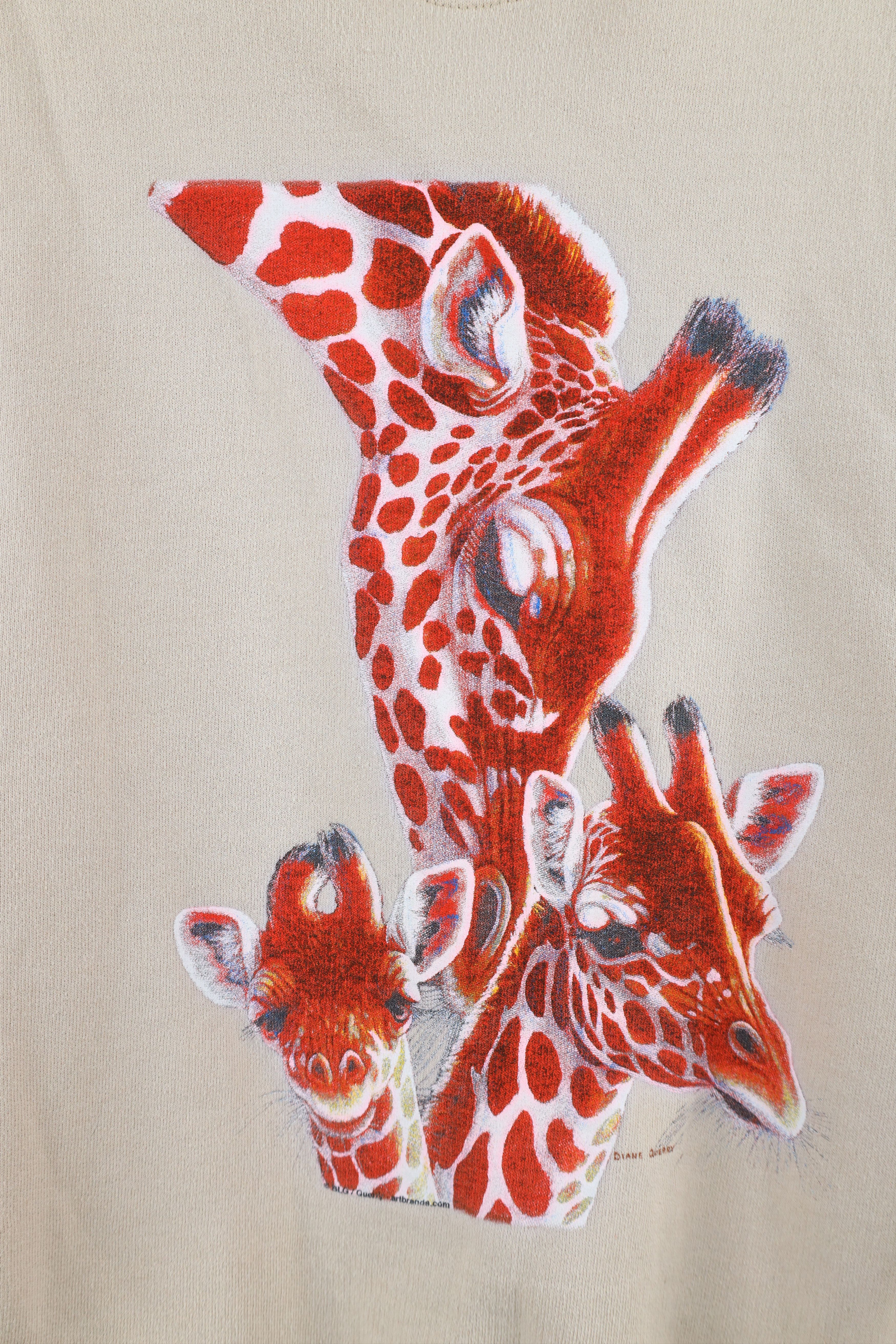 Vintage Vintage 90s Y2K Streetwear Giraffe Crewneck Sweatshirt Size L / US 10 / IT 46 - 4 Thumbnail