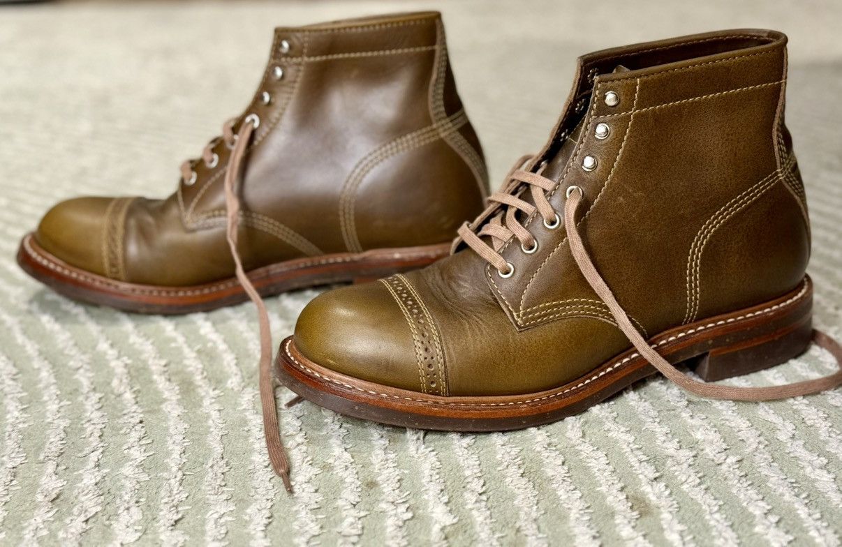 John Lofgren Jihn Lofgren Dark Olive Combat Boots Size US 9.5 / EU 42-43 - 3 Thumbnail