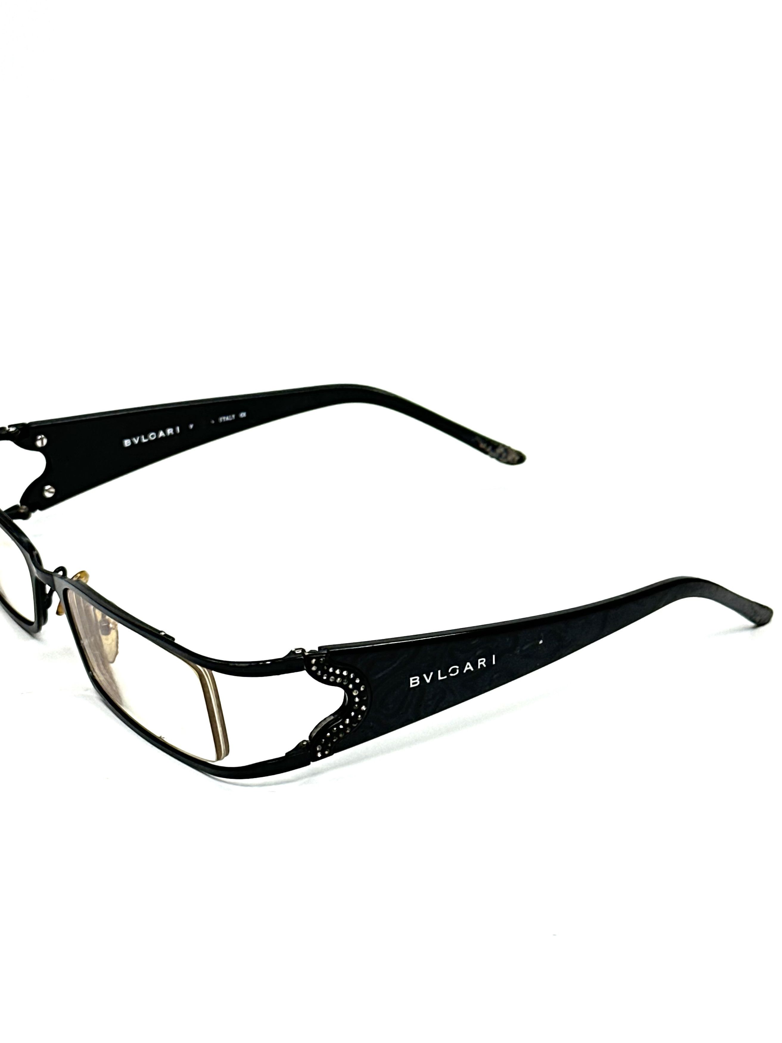 Bvlgari Bvlgari avantgarde vintage rhinestones glasses Size ONE SIZE - 4 Thumbnail