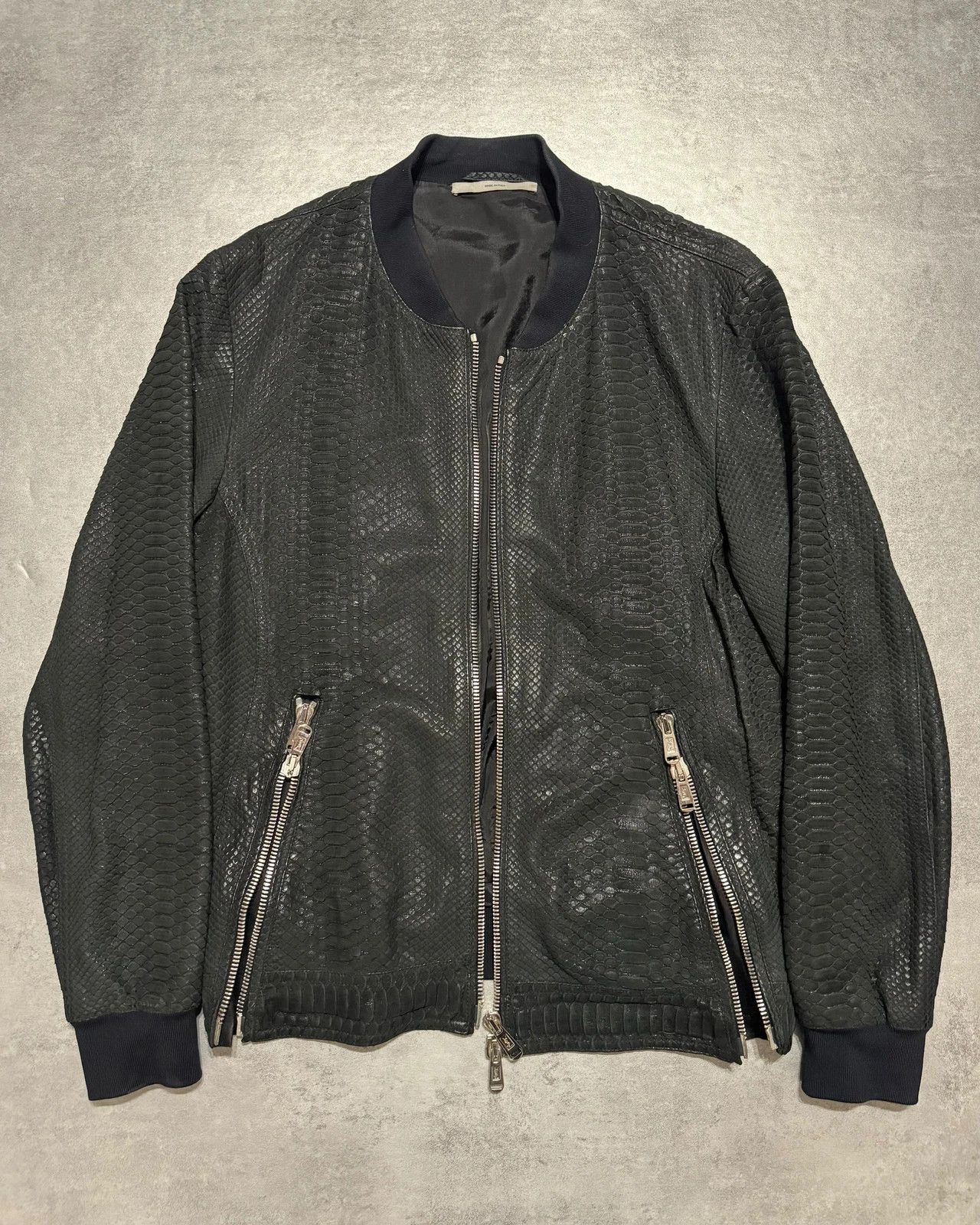 Yves Saint Laurent Python Skin Teddy Jacket