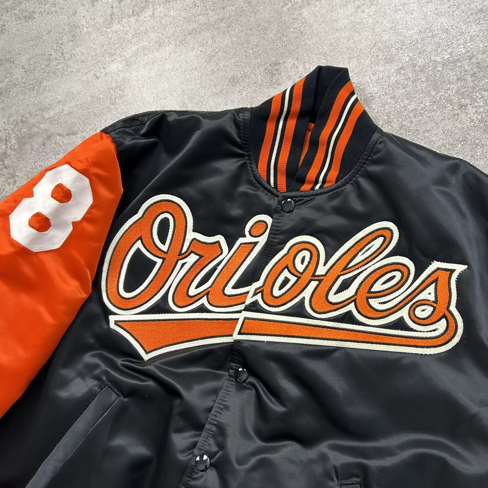 MLB × Starter × Vintage RARE DS MLB BALTIMORE ORIOLES CAL RIPKEN JR SATIN JACKET Size US M / EU 48-50 / 2 - 5 Thumbnail