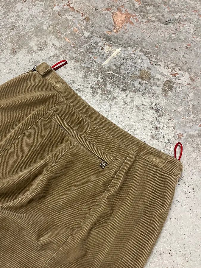 Prada 2000s Prada Linea Rossa Beige Corduroy Velvet Pants Size US 32 / EU 48 - 9 Thumbnail