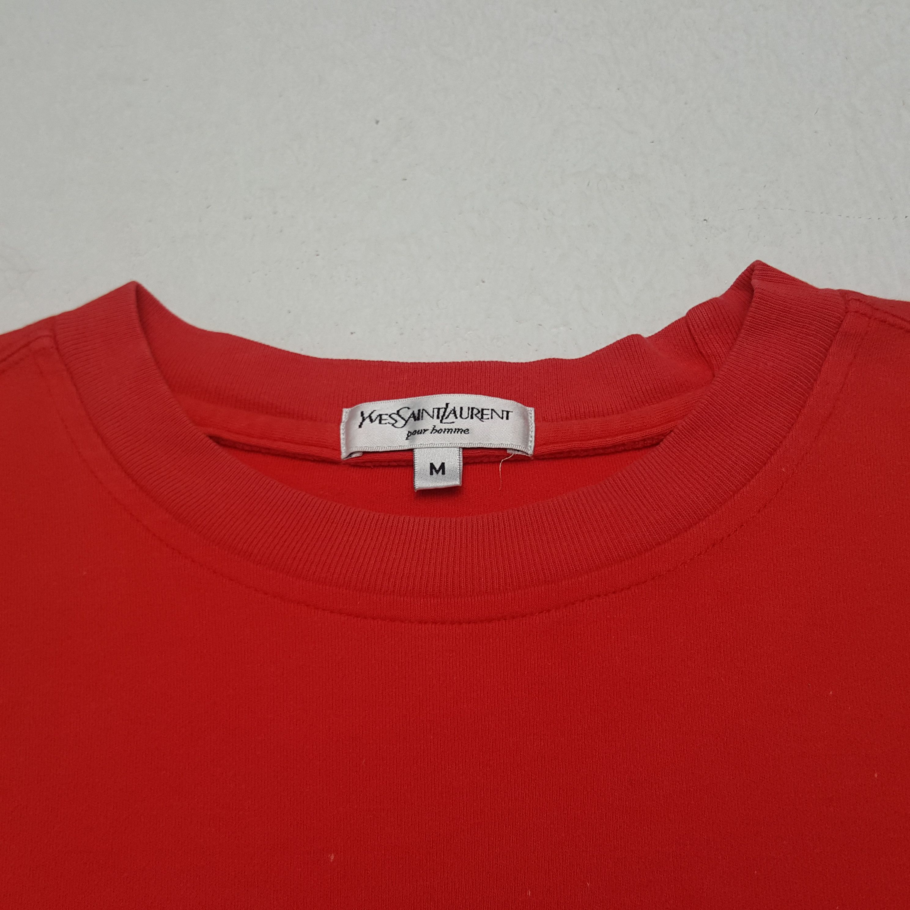 Vintage × Yves Saint Laurent Vintage Yves Saint Laurent Spell Out Tshirt Size US L / EU 52-54 / 3 - 4 Thumbnail