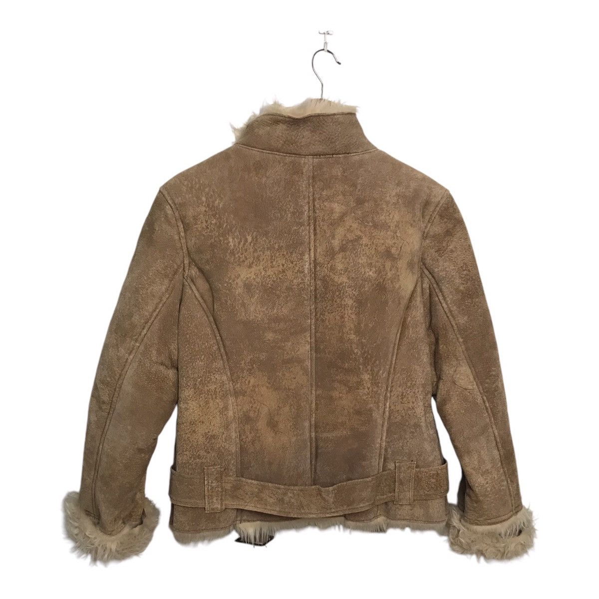 Japanese Brand 🌎 Blue Planet Leather Lined Fur Brown Jacket Size US S / EU 44-46 / 1 - 6 Thumbnail