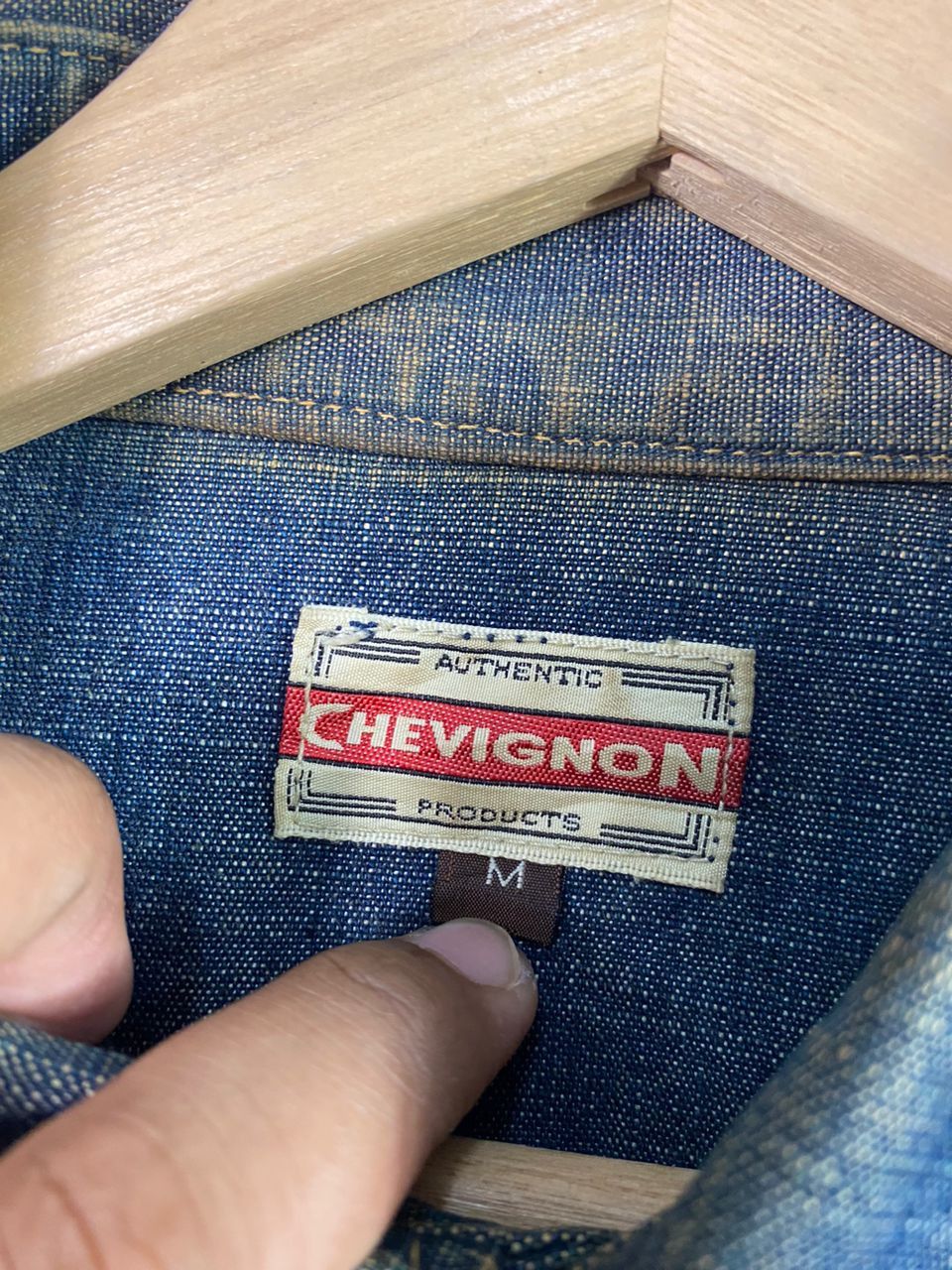 Chevignon × Vintage Chevignon Denim Shirt Single Pocket Size US M / EU 48-50 / 2 - 6 Thumbnail